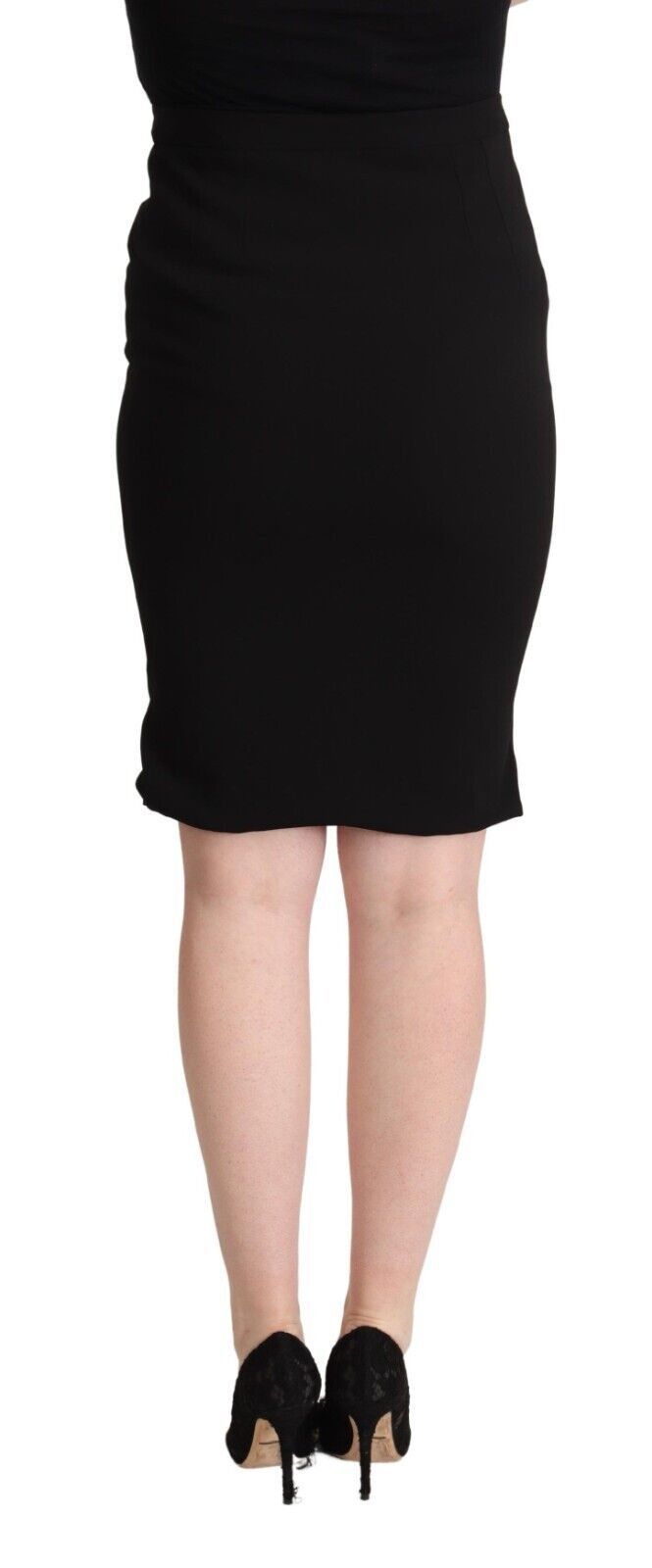 Dolce & Gabbana – Schicker Bleistiftrock mit hoher Taille in Schwarz