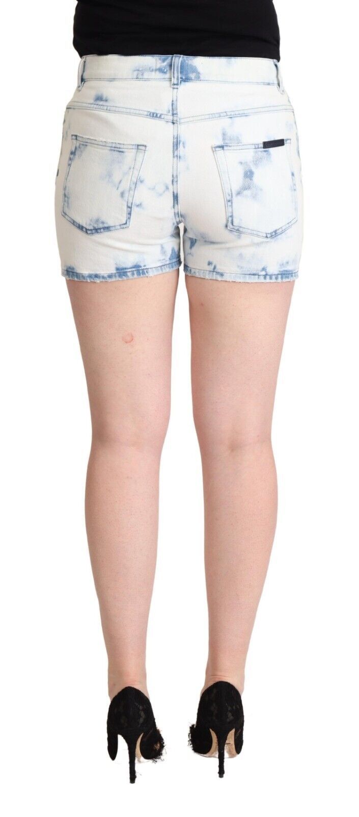 Dolce & Gabbana Schicke weiße Denim-Shorts mit mittlerer Taille
