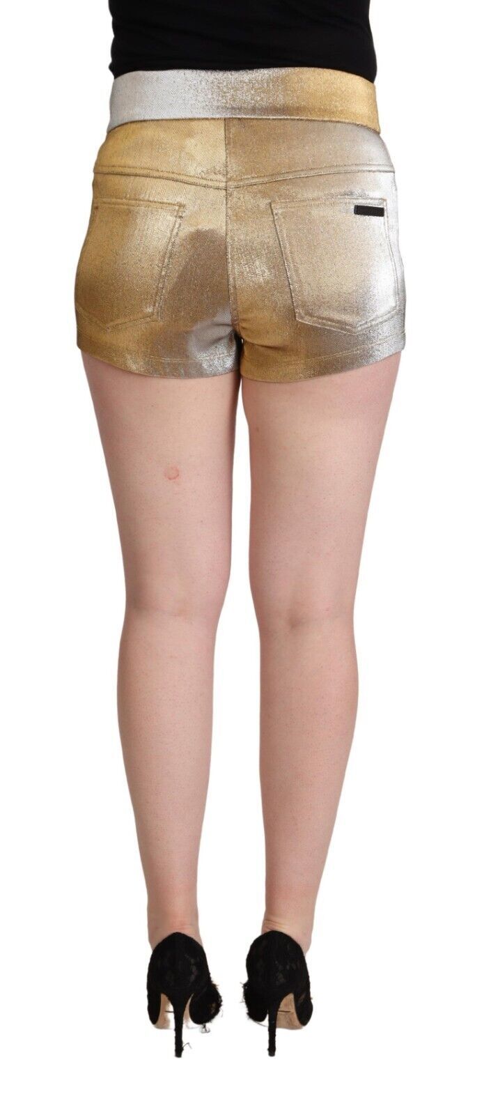 Dolce & Gabbana Elegante Hotpants in Metallic-Gold