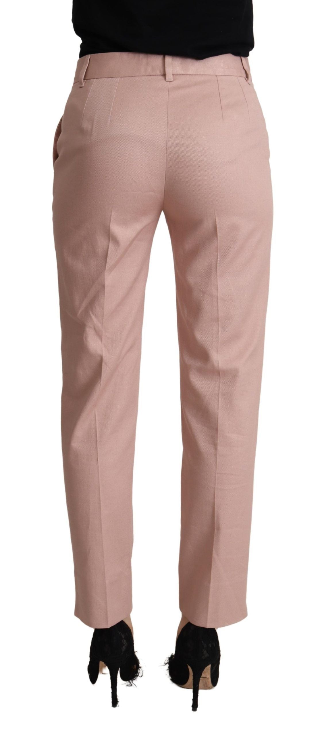 Dolce & Gabbana Elegante rosa Tapered Pants für anspruchsvollen Stil