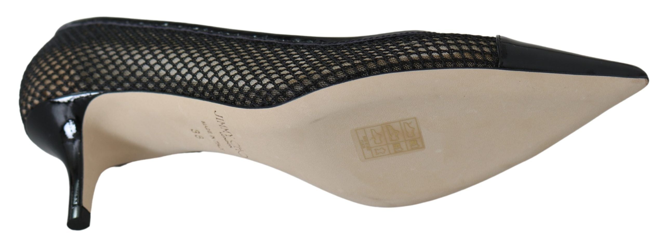 Jimmy Choo Schicke spitze Pumps aus Lacknetz