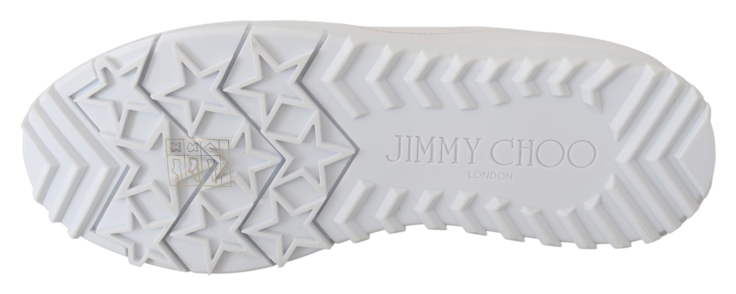 Teniși Jimmy Choo eleganți din piele albă