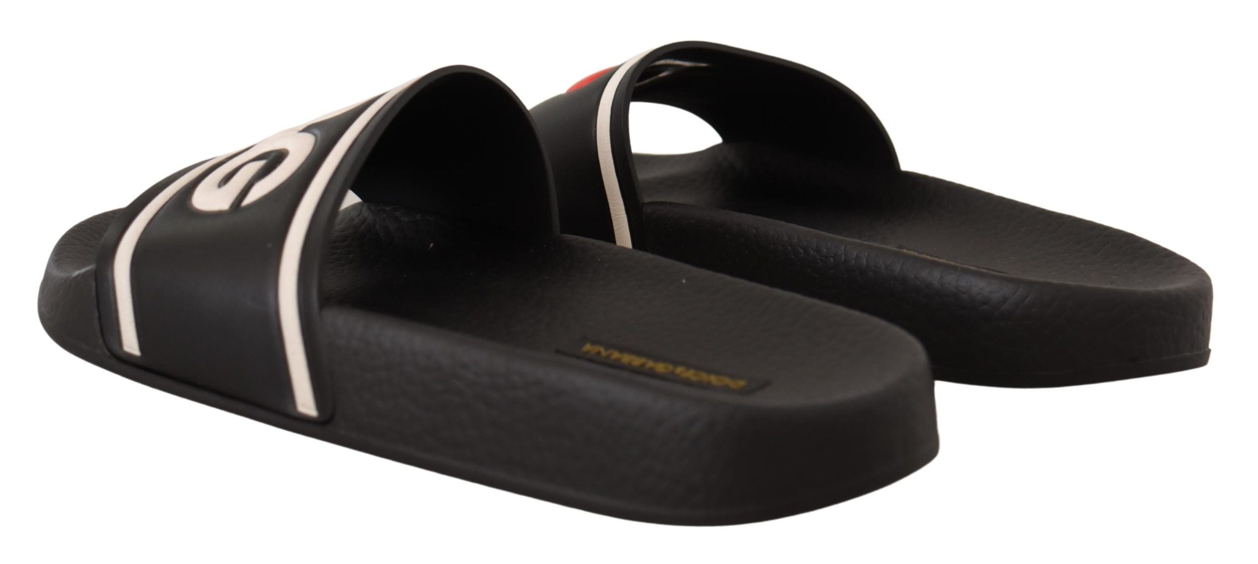 Dolce & Gabbana Elegante schwarze Leder-Sandalen für Damen