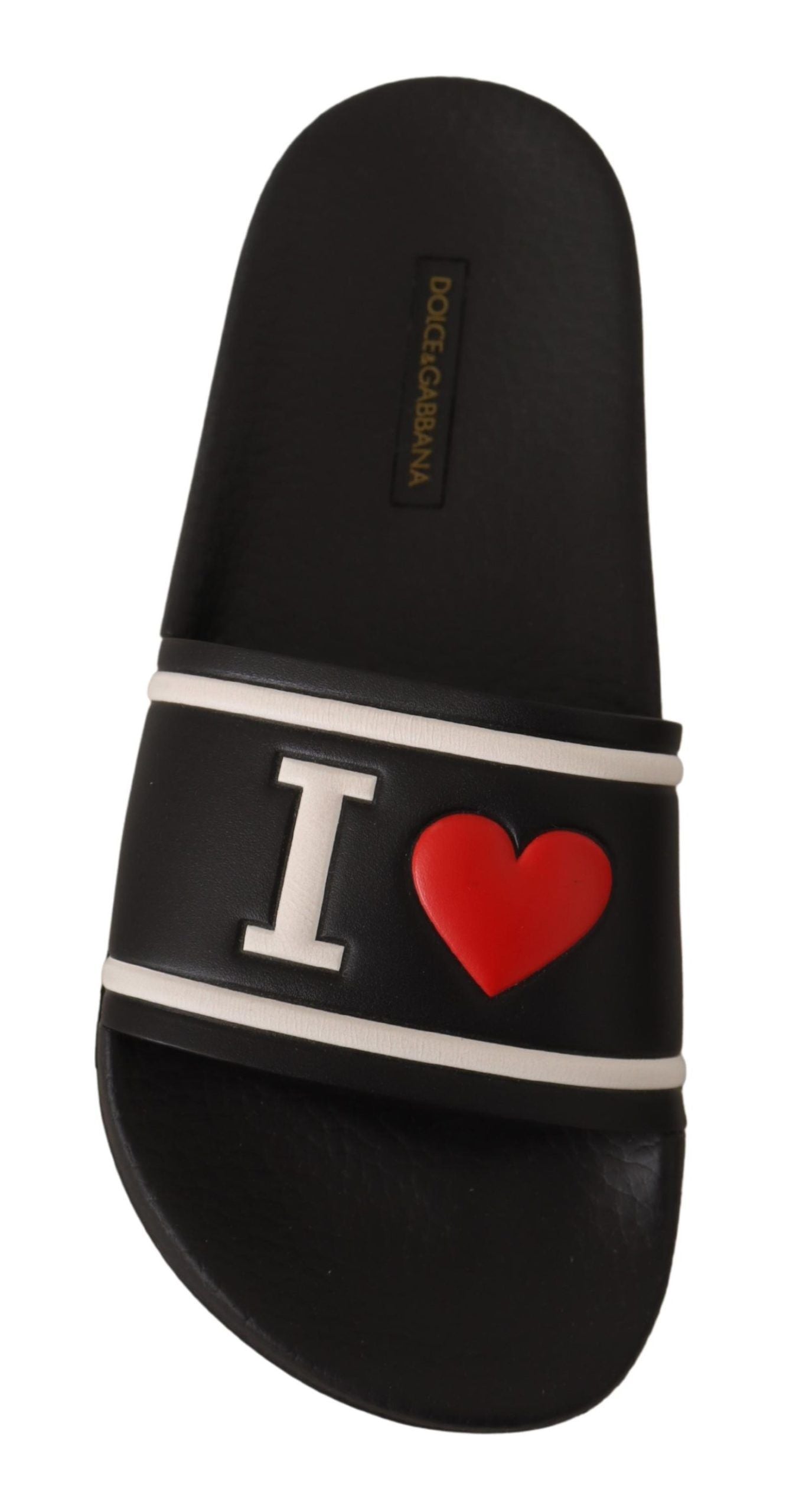 Dolce & Gabbana Elegante schwarze Leder-Sandalen für Damen