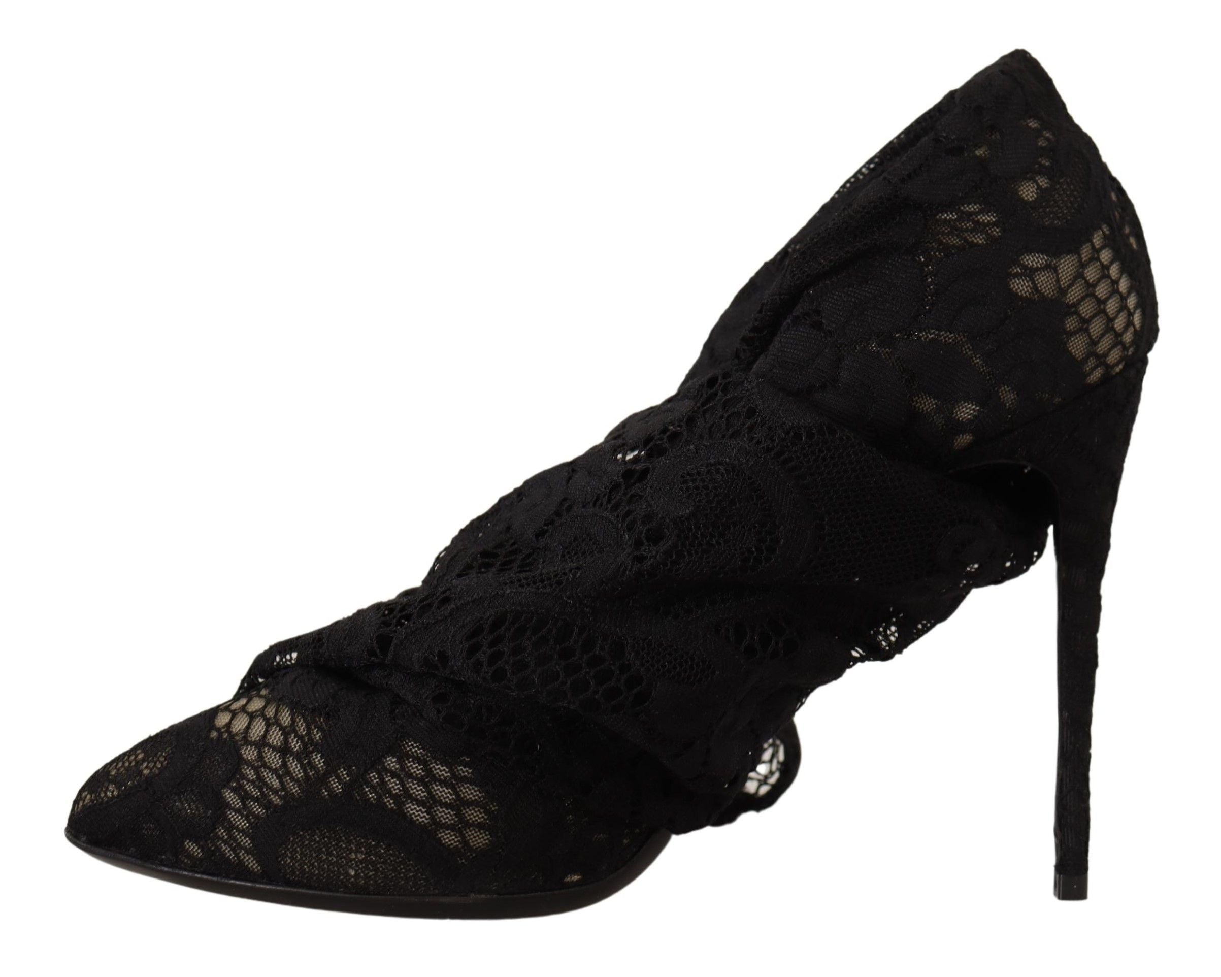 Dolce & Gabbana – Elegante Stretch-Sockenstiefel in glattem Schwarz