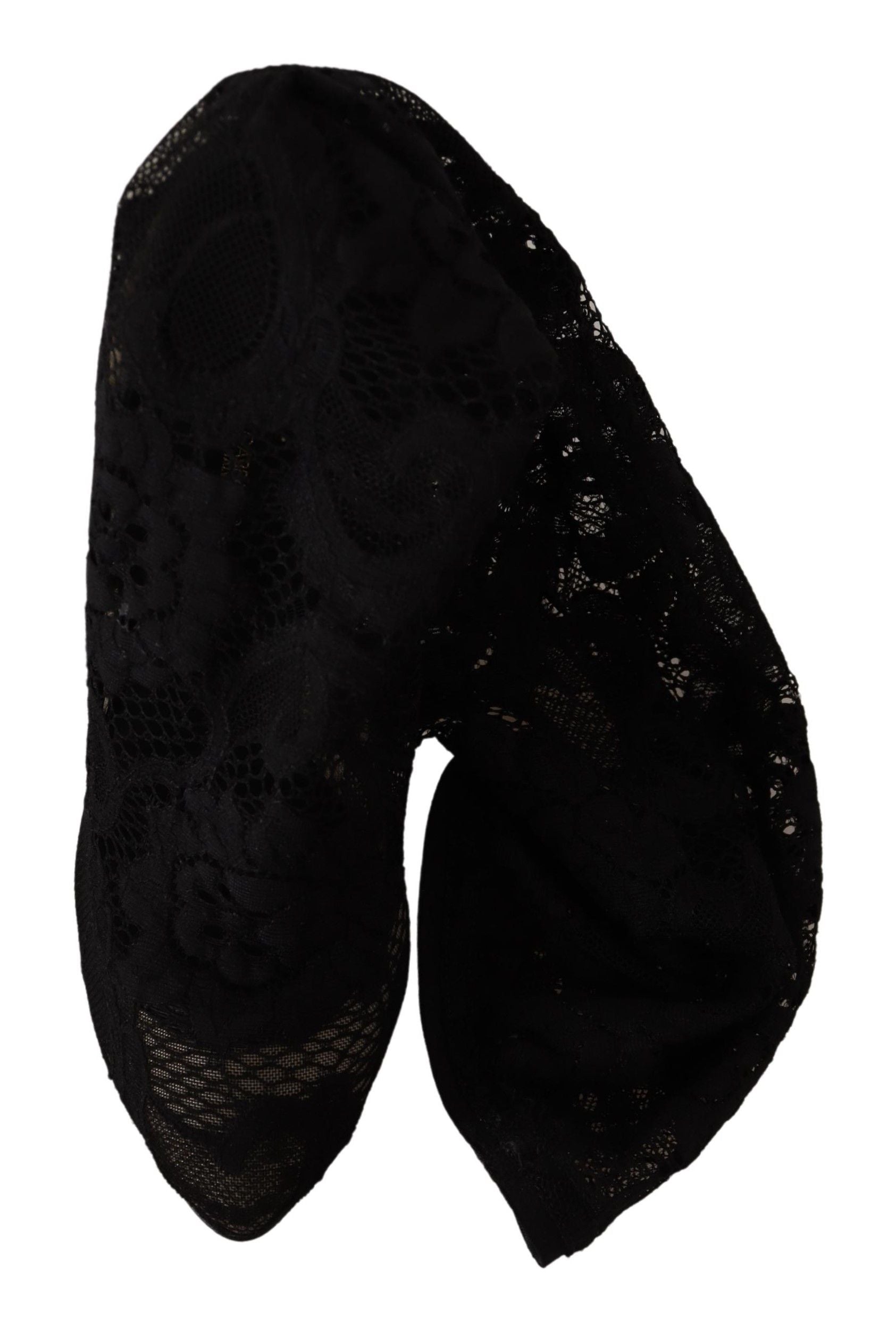 Dolce & Gabbana – Elegante Stretch-Sockenstiefel in glattem Schwarz