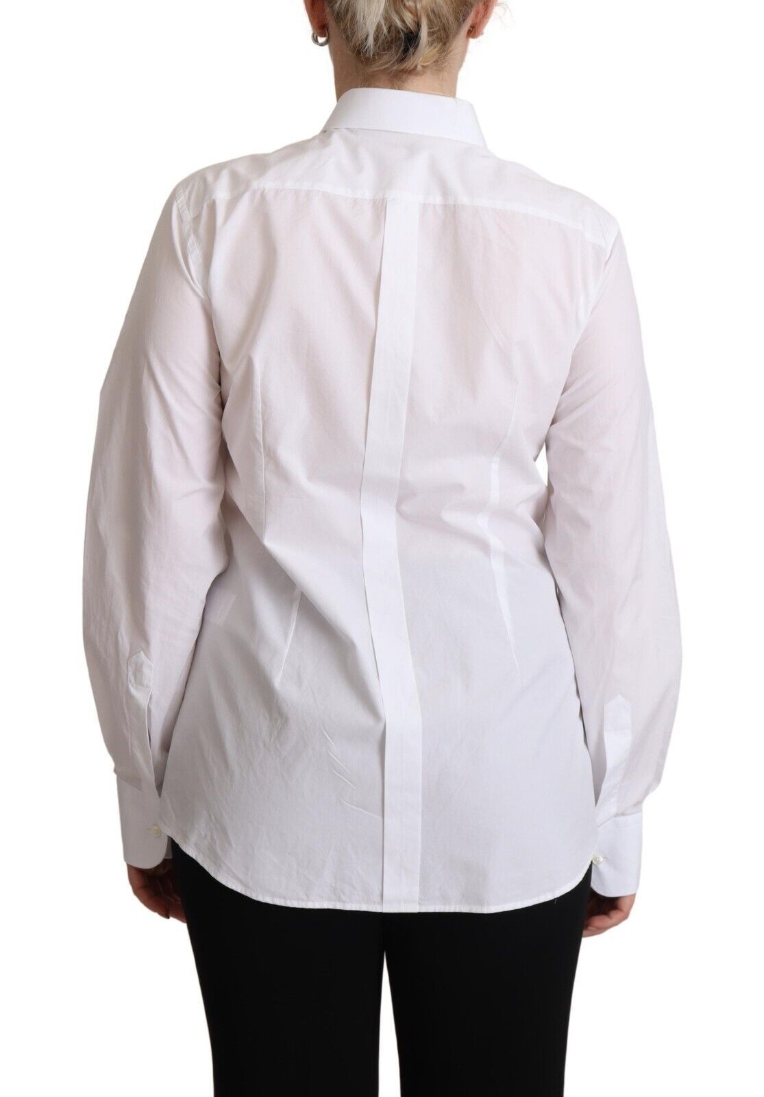 Cămașă elegantă din poplin alb Dolce & Gabbana