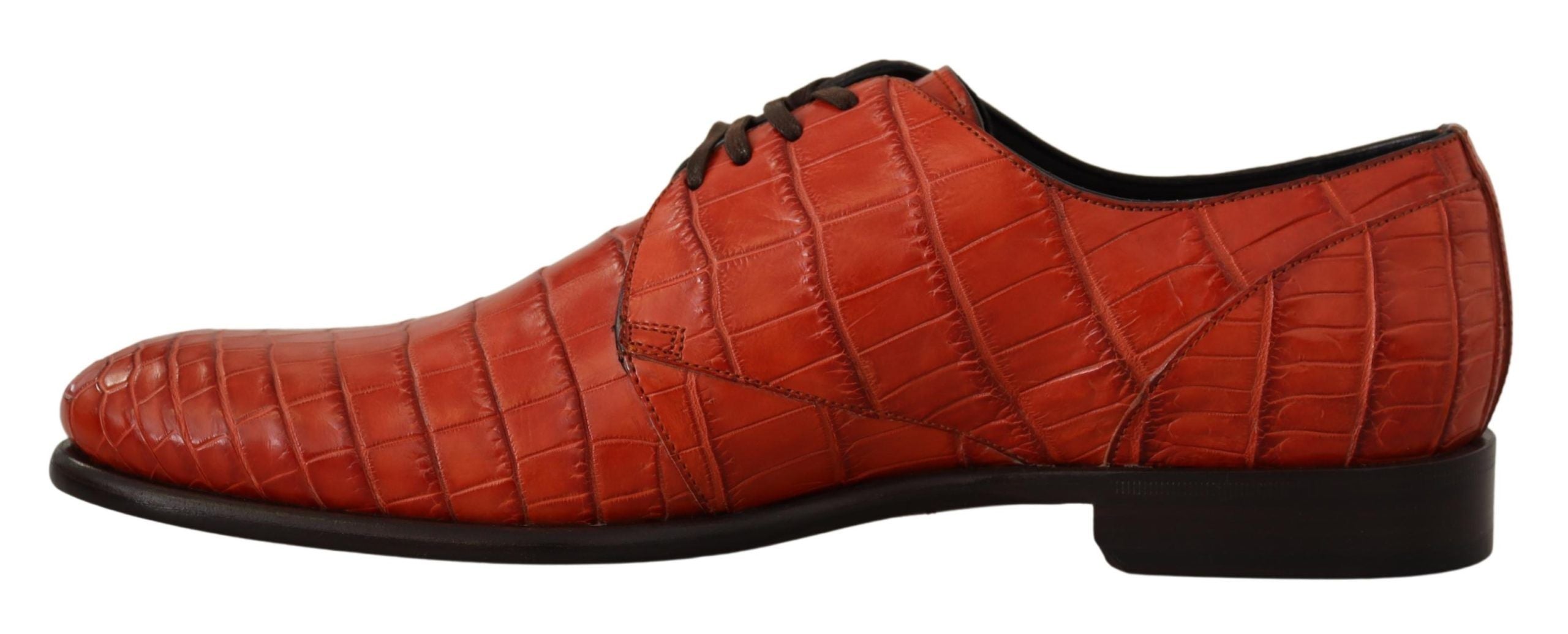 Dolce & Gabbana – Exquisite Schnürschuhe aus exotischem Krokodilleder