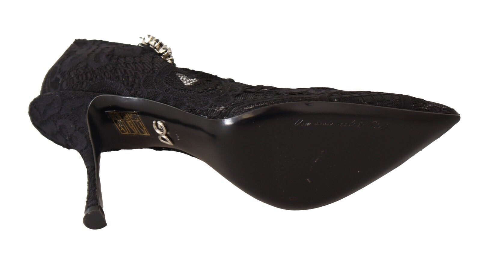 Dolce & Gabbana Elegante schwarze Stiletto-Pumps aus Spitze