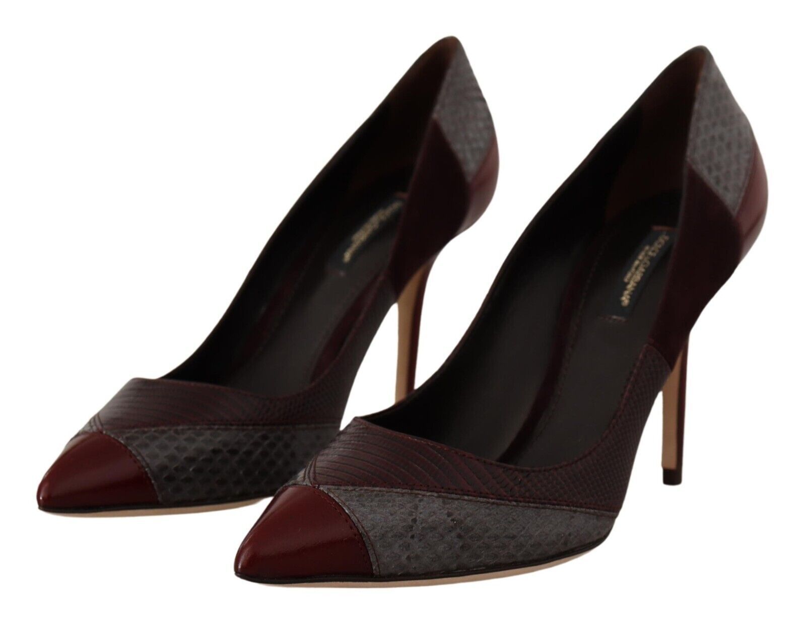 Dolce & Gabbana Mehrfarbige Pumps aus exotischem Leder