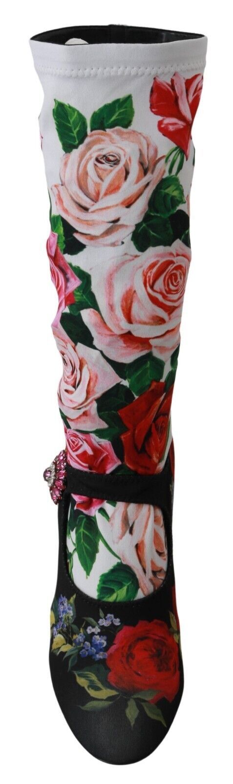 Dolce & Gabbana – Sockenstiefel mit Blumenverzierung