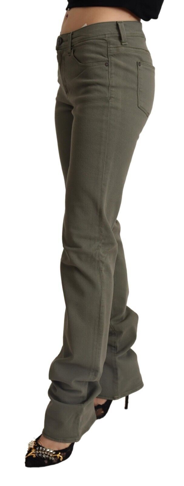 Ermanno Scervino – Schicke Skinny-Jeans in Grau mit niedriger Taille