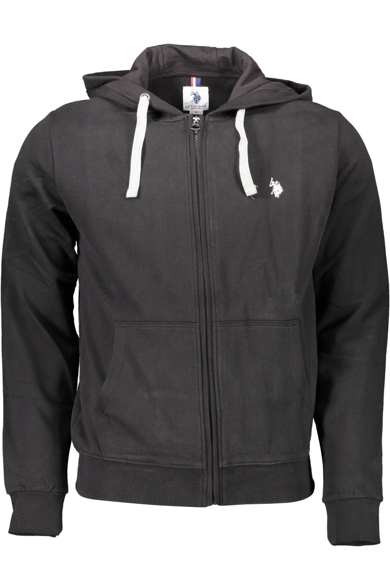 Pulover negru din bumbac pentru bărbați US POLO ASSN.