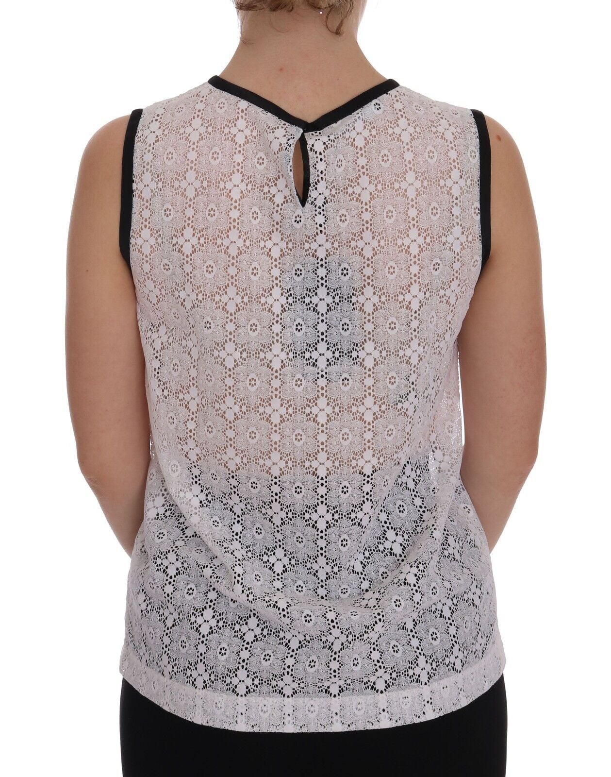 Dolce & Gabbana Elegantes weißes Nylon-Tanktop