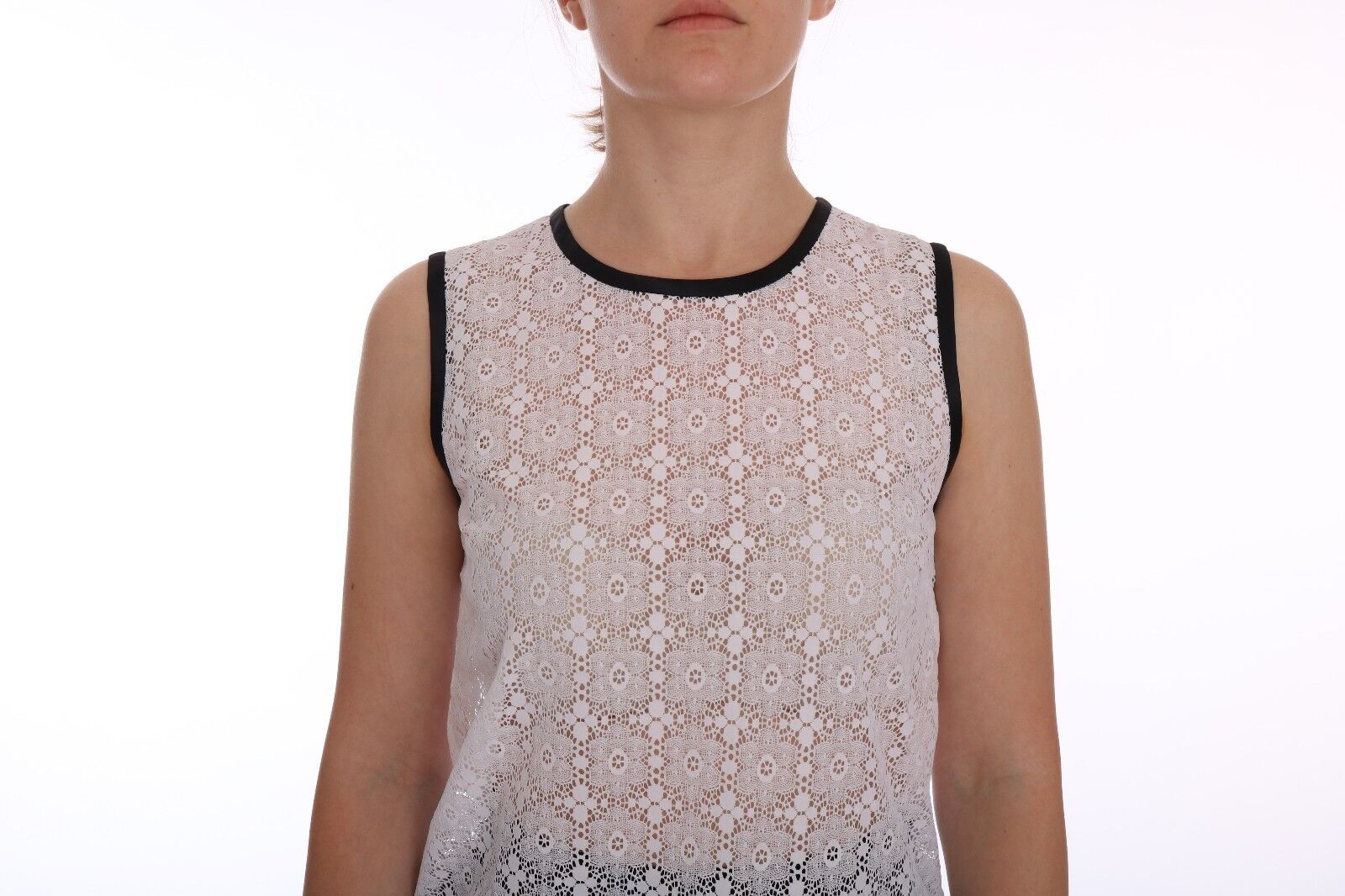 Dolce & Gabbana Elegantes weißes Nylon-Tanktop