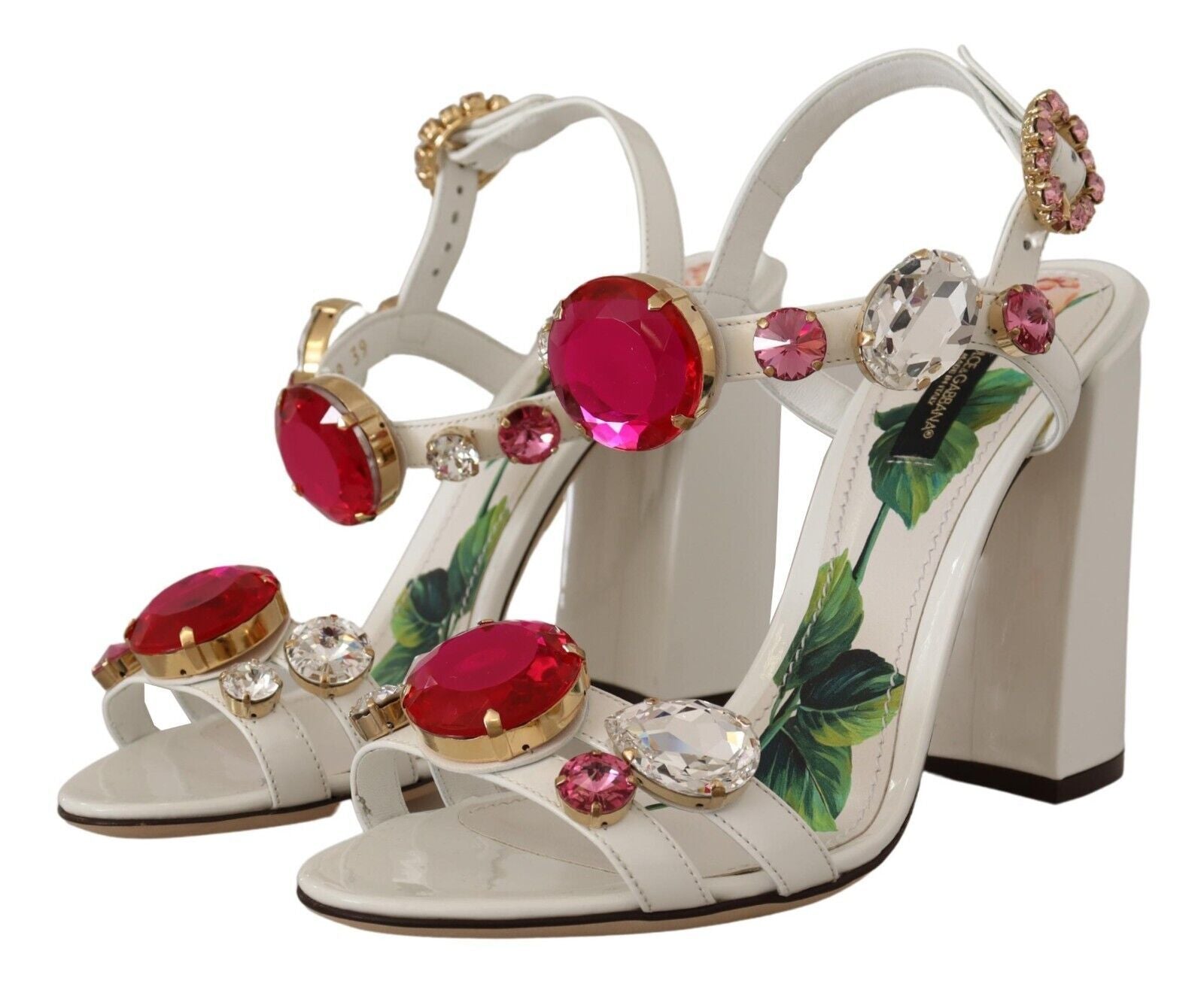 Dolce & Gabbana Keira Heels mit Knöchelriemen und Kristallverzierung