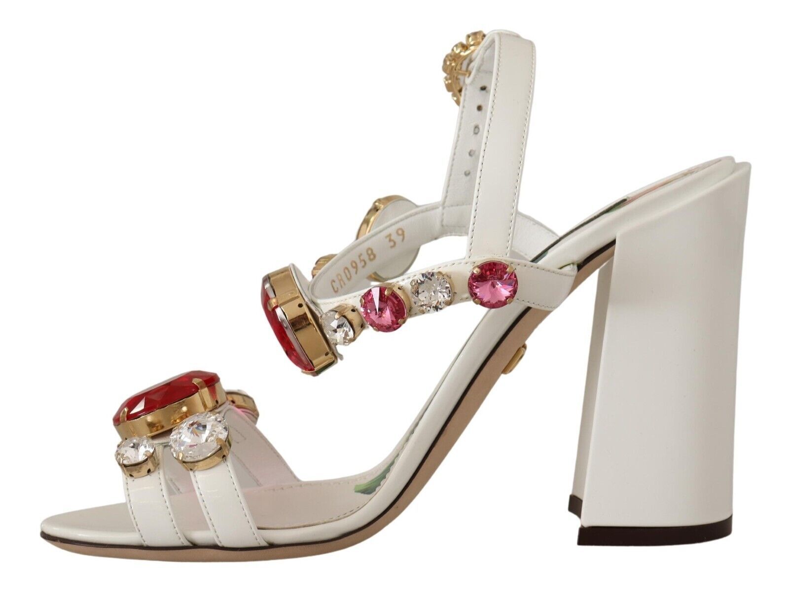 Dolce & Gabbana Keira Heels mit Knöchelriemen und Kristallverzierung