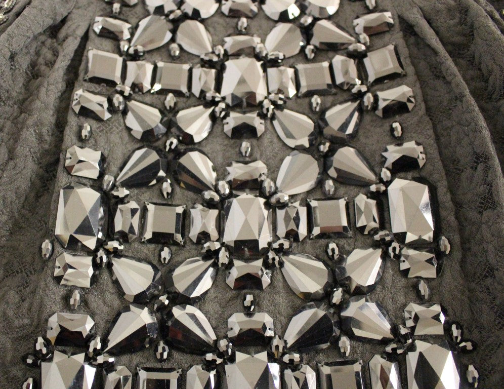 Dolce & Gabbana – Schwarzer Meisterwerk-Rock mit Kristallverzierung