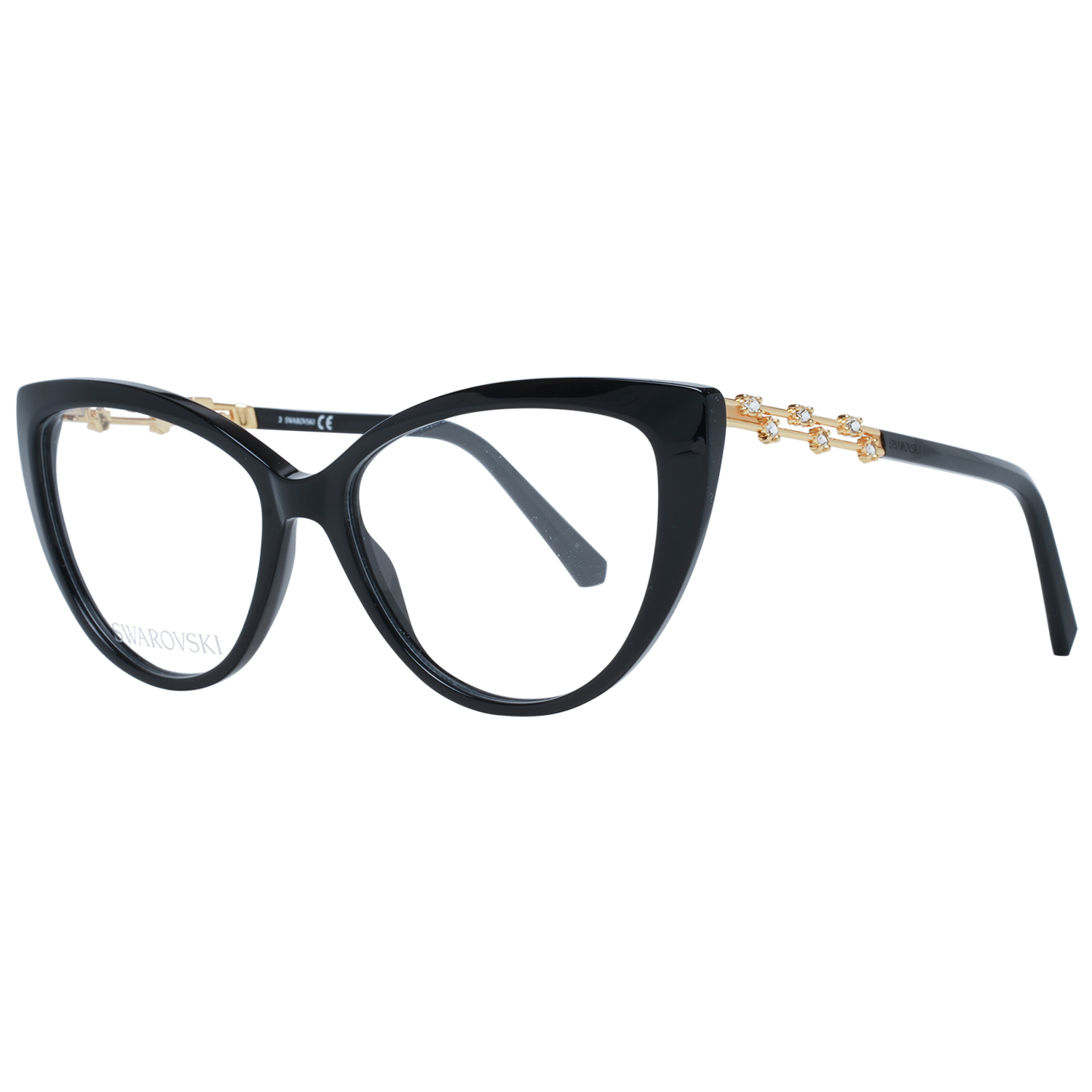 Ochelari de vedere Swarovski Elegant Black Cat Eye de designer
