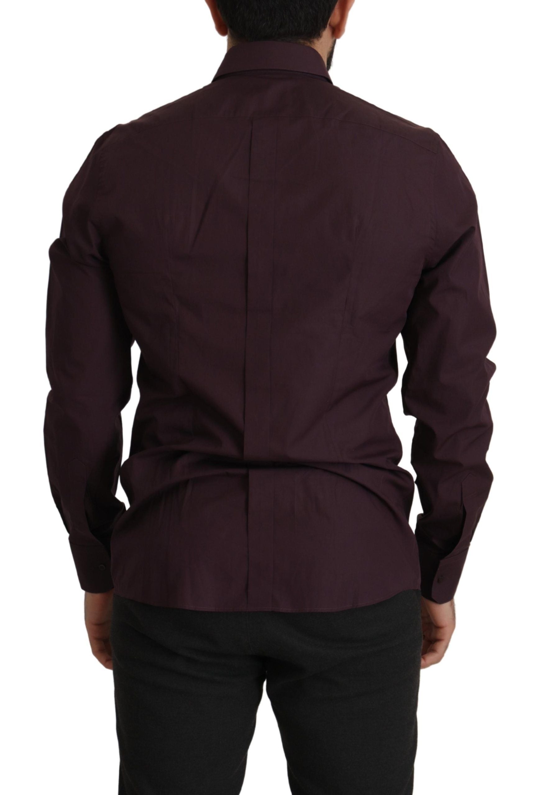 Dolce & Gabbana Regal Lila Slim Fit Hemd
