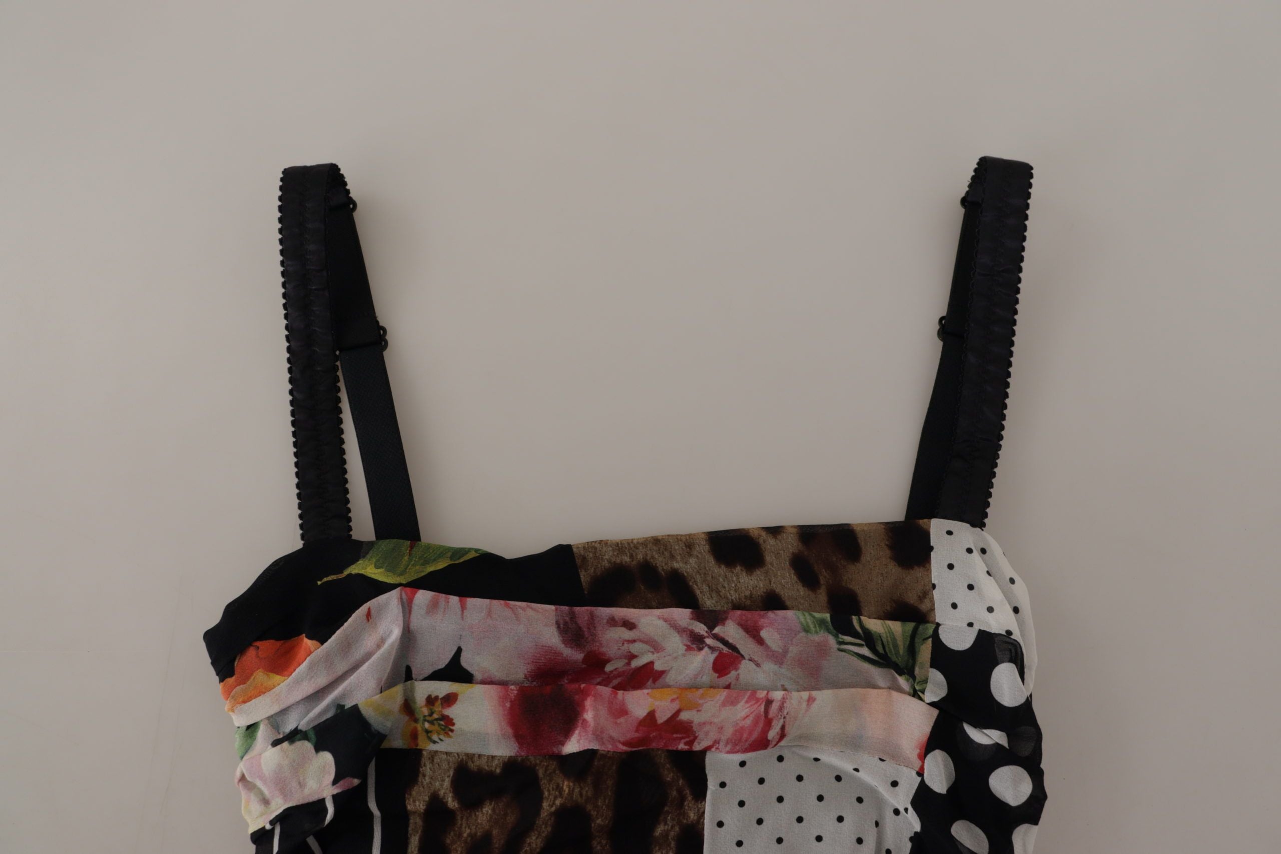 Rochie midi elegantă din amestec de mătase Dolce & Gabbana, model patchwork