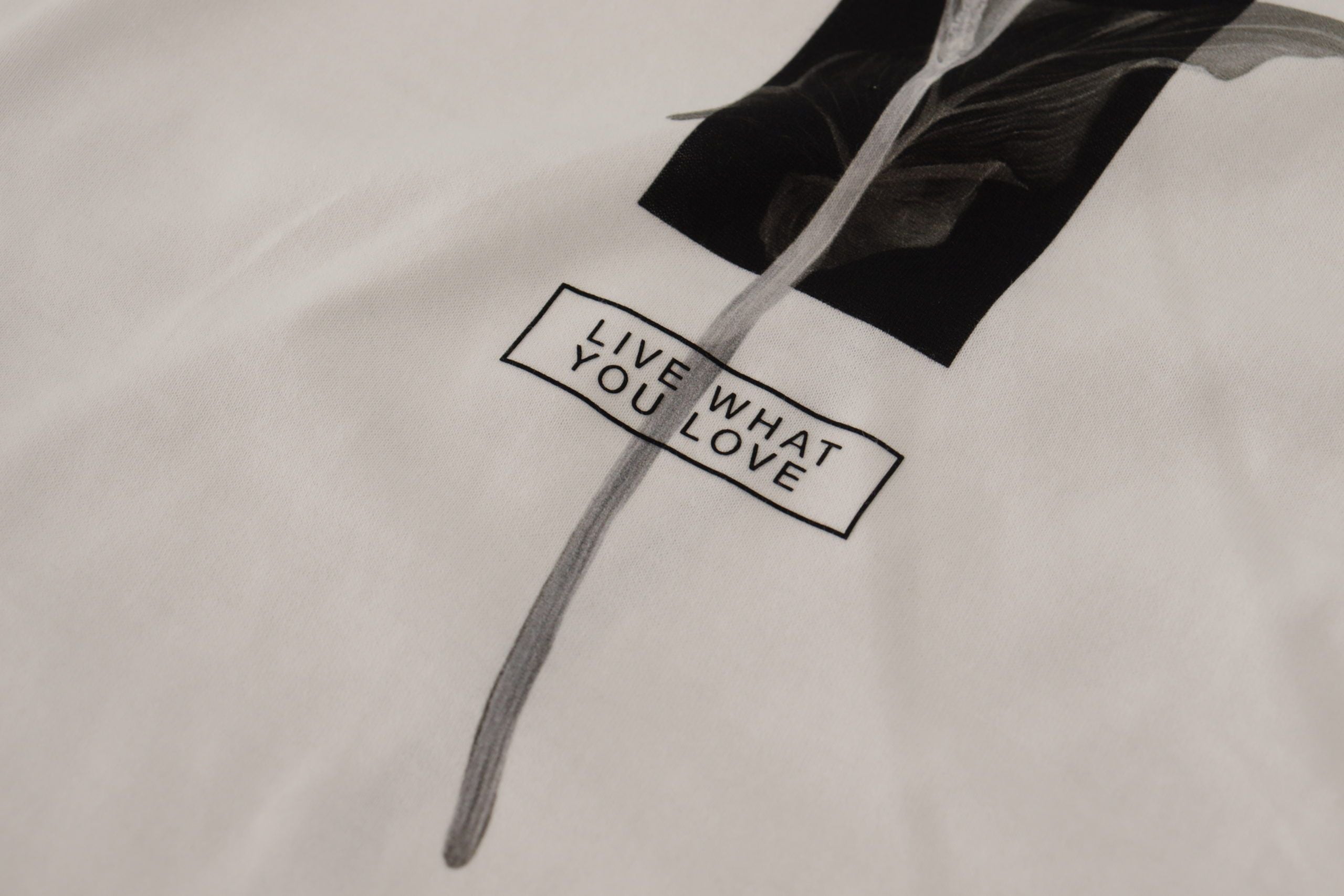 Dolce & Gabbana White Black Roses Crewneck Cotton T-shirt