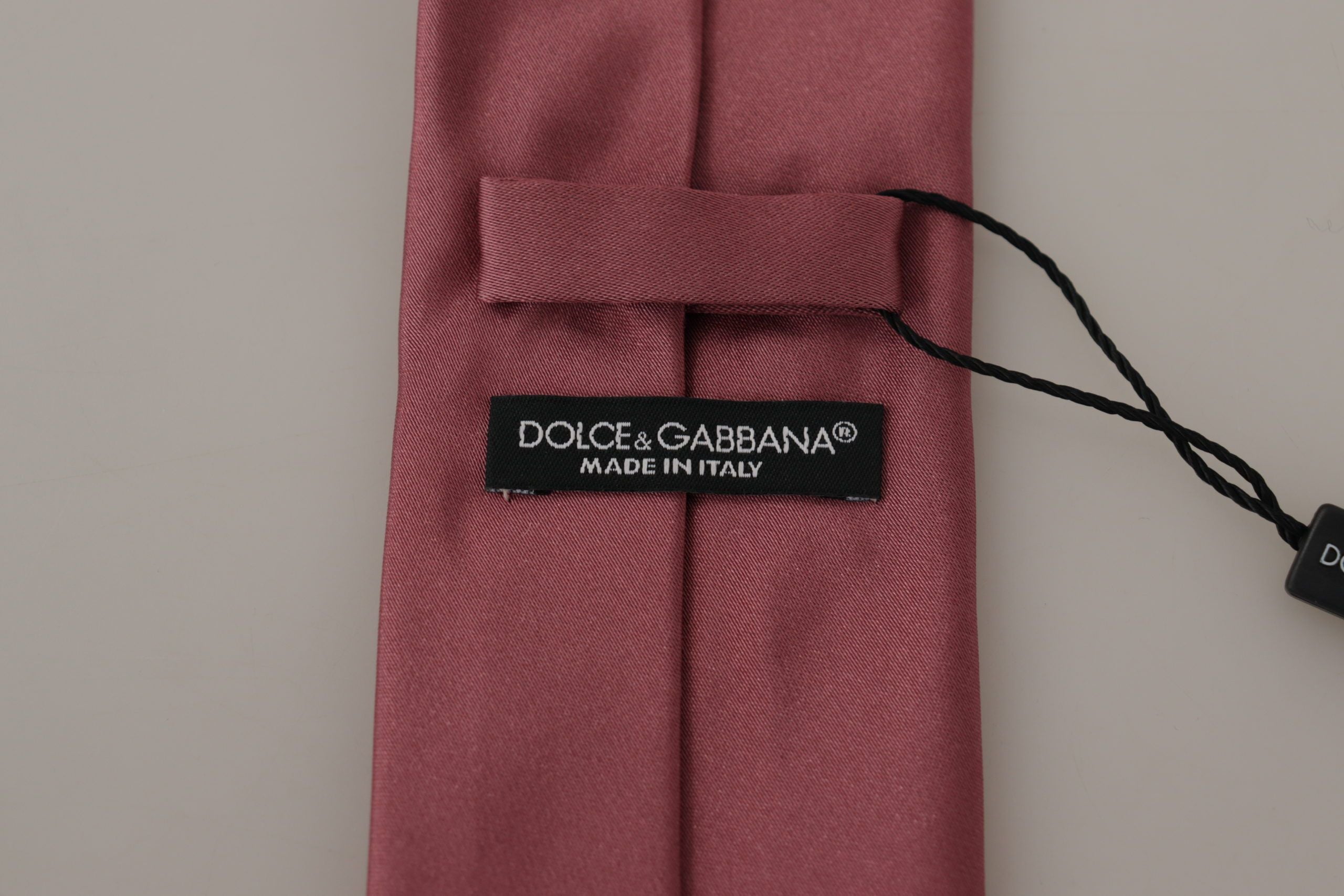 Papion elegant din mătase roz Dolce & Gabbana