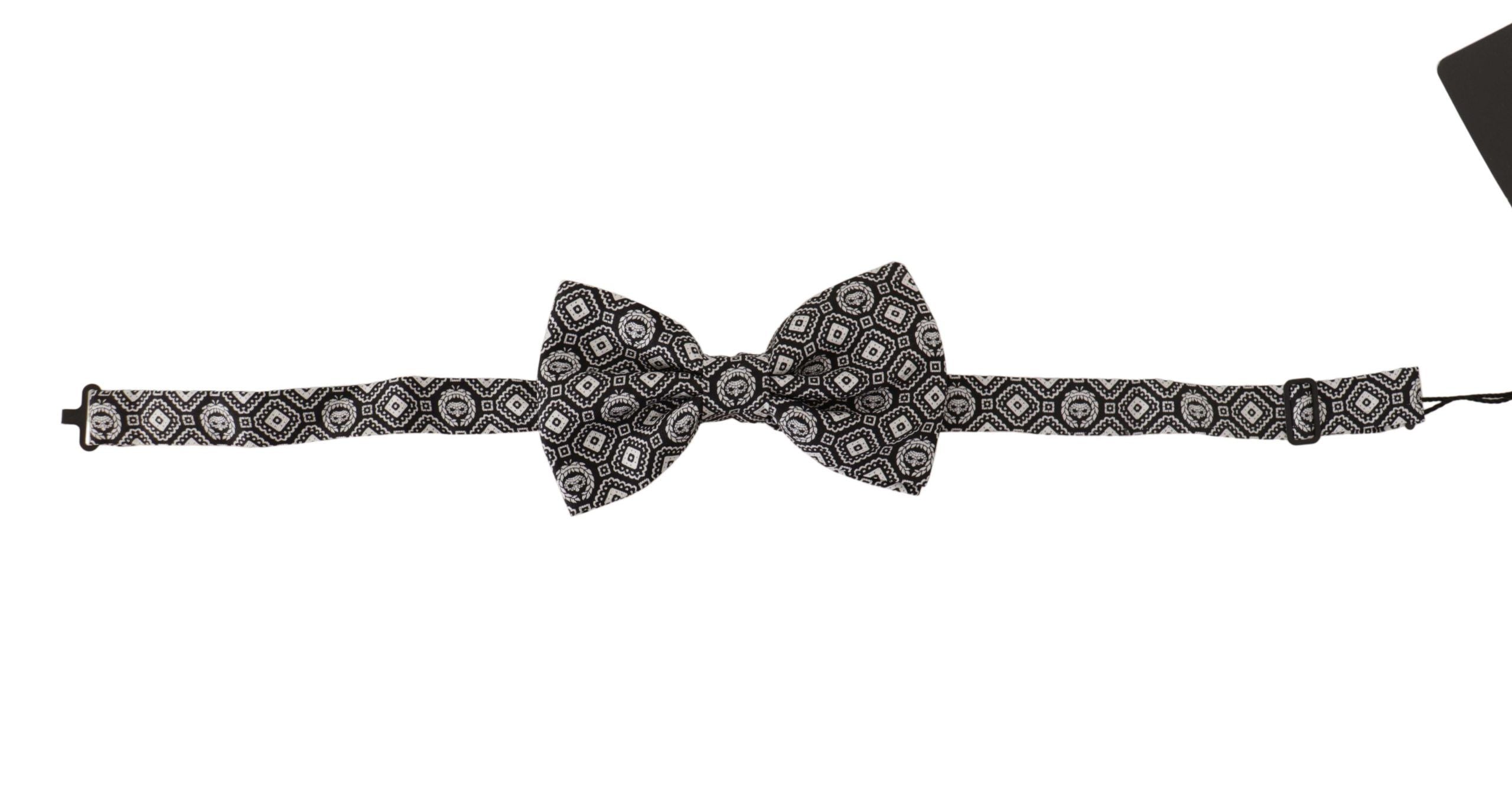 Papion elegant din mătase neagră Dolce & Gabbana