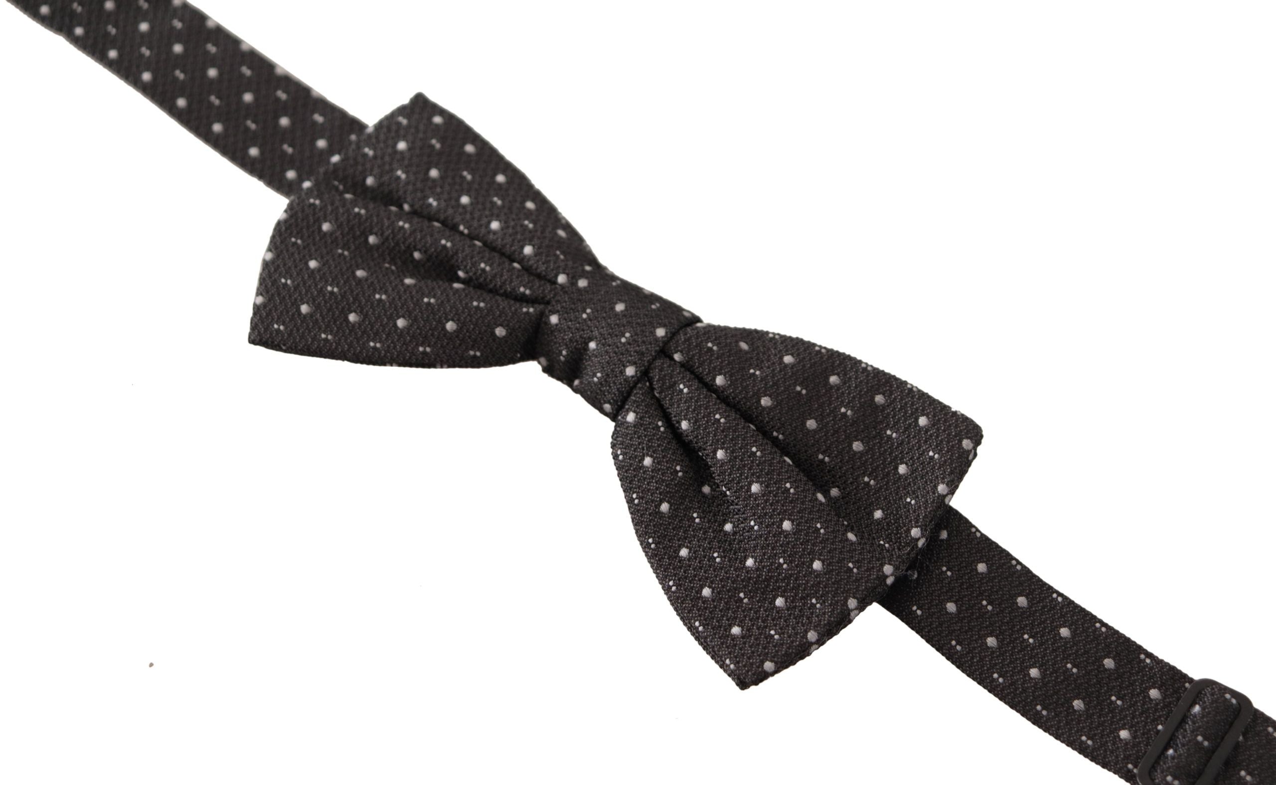 Papion elegant din mătase cu buline Dolce & Gabbana