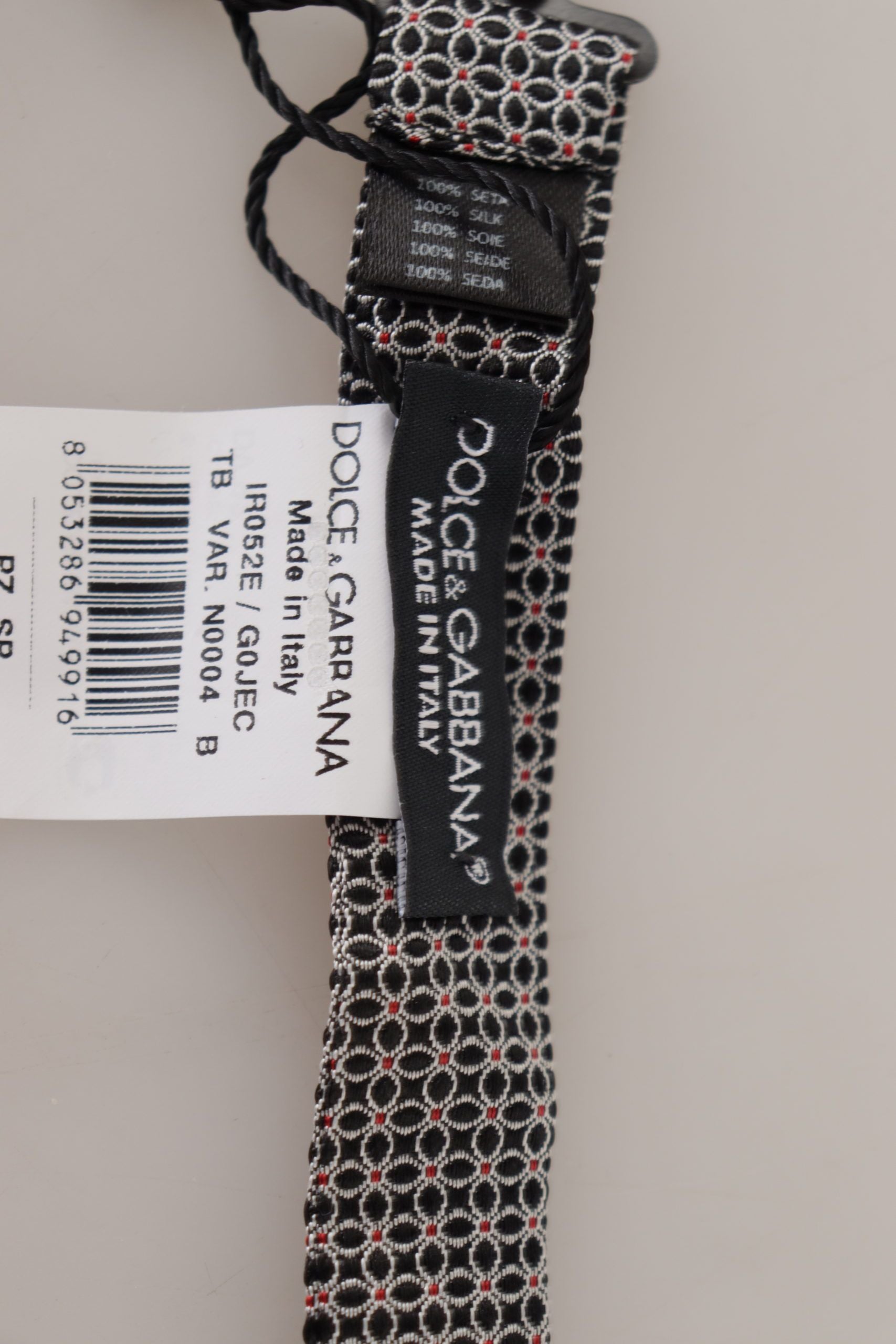 Papion elegant din mătase neagră Dolce & Gabbana