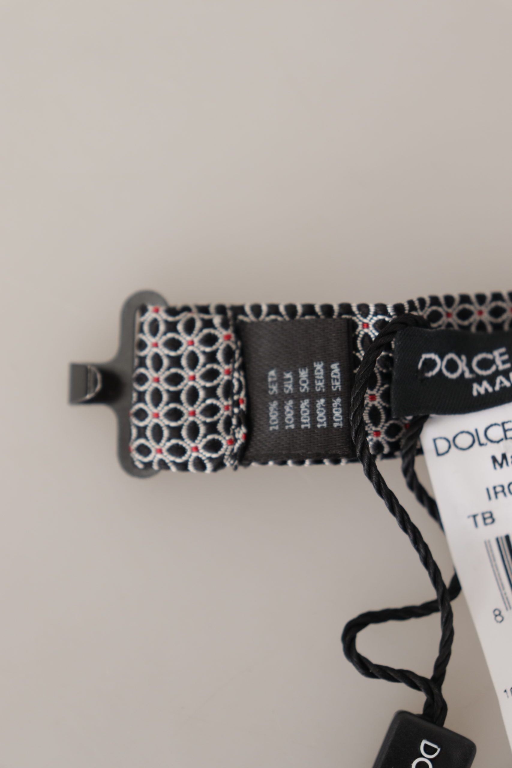 Papion elegant din mătase neagră Dolce & Gabbana