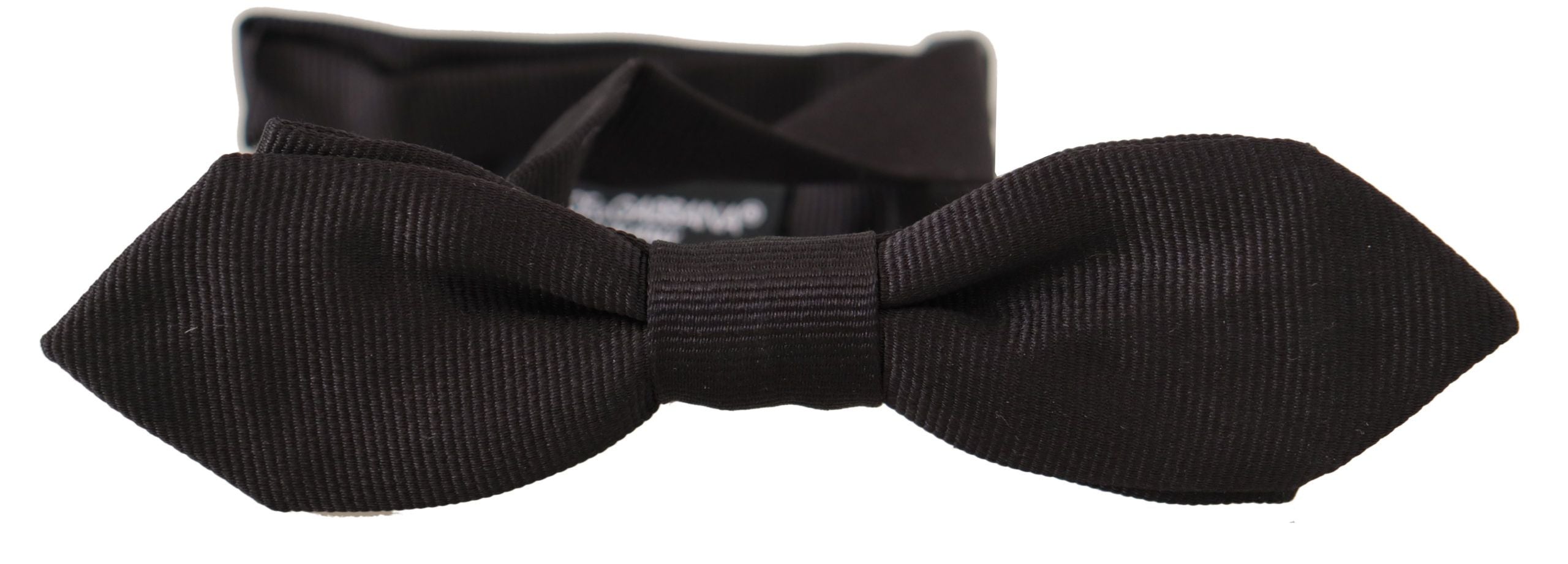 Papion elegant din mătase neagră Dolce & Gabbana