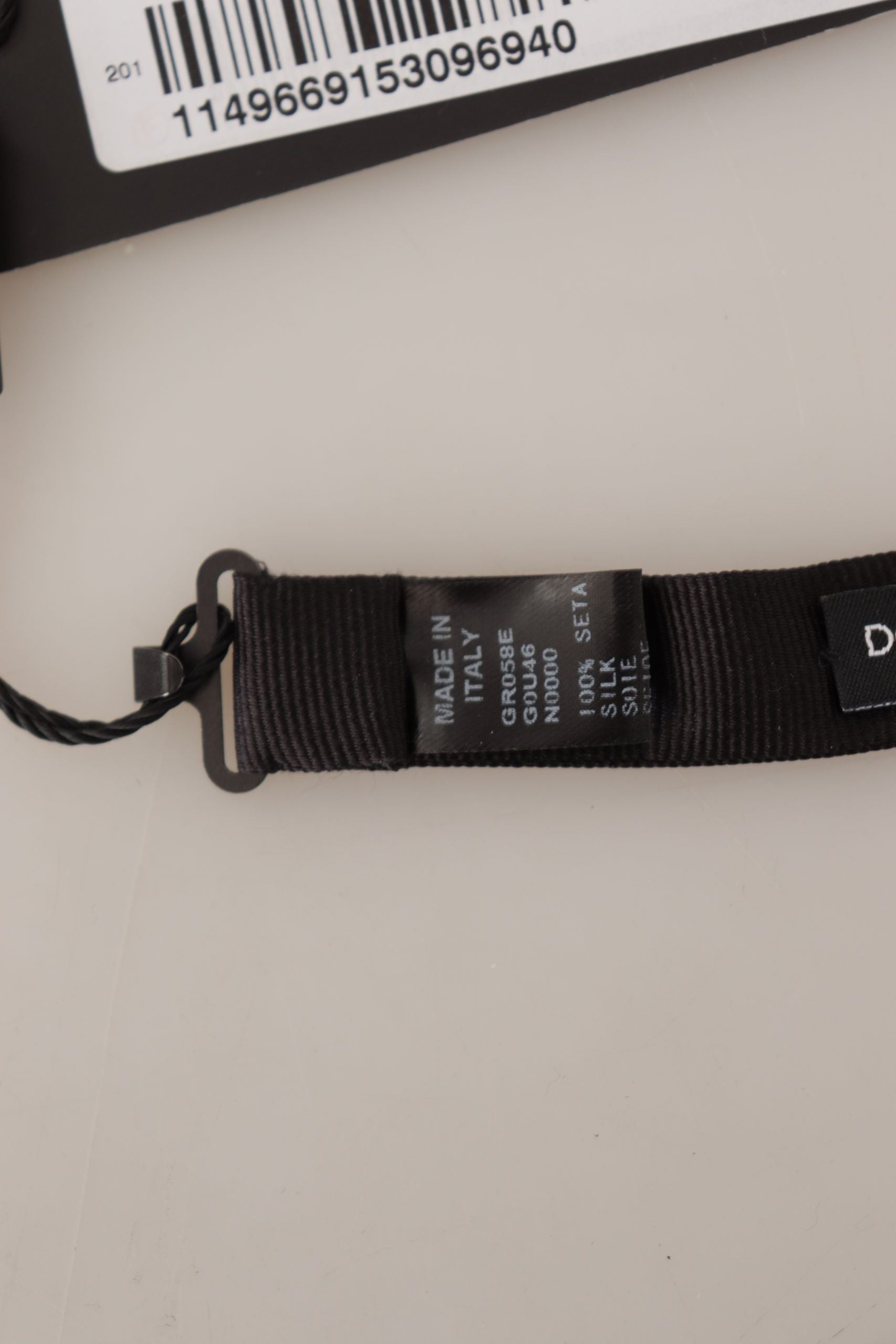 Papion elegant din mătase neagră Dolce & Gabbana