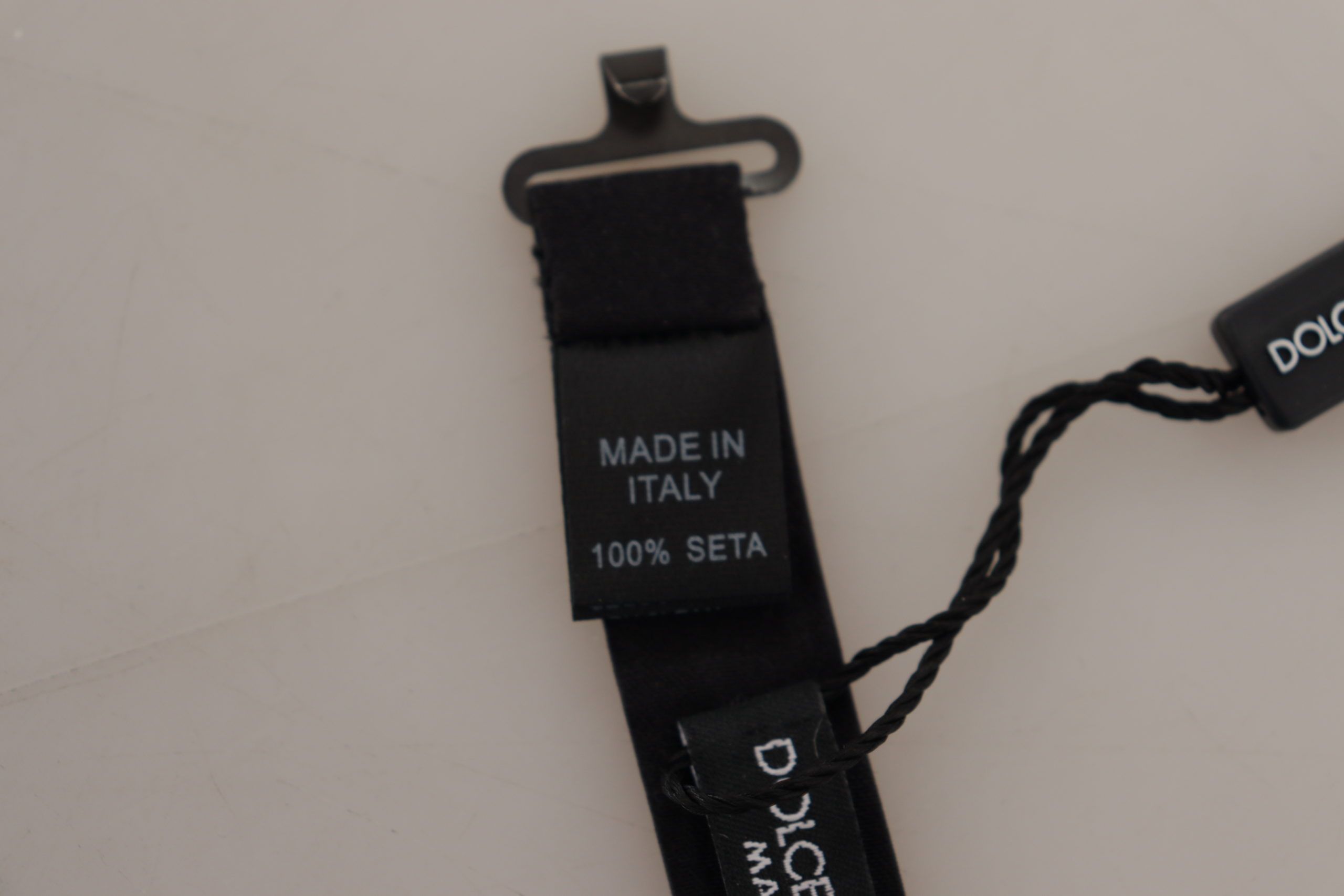 Papion elegant din mătase neagră Dolce & Gabbana