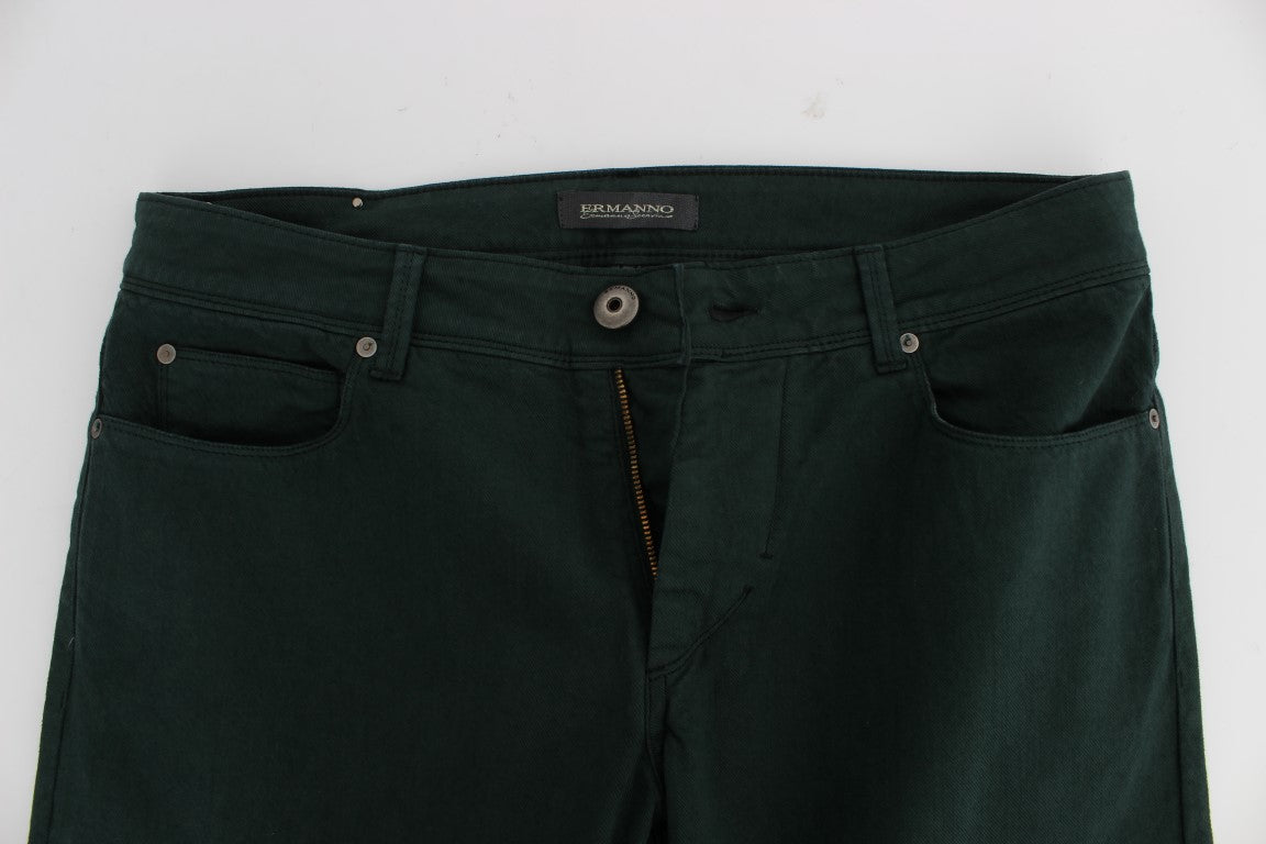 Ermanno Scervino Schicke grüne Jeans mit geradem Schnitt