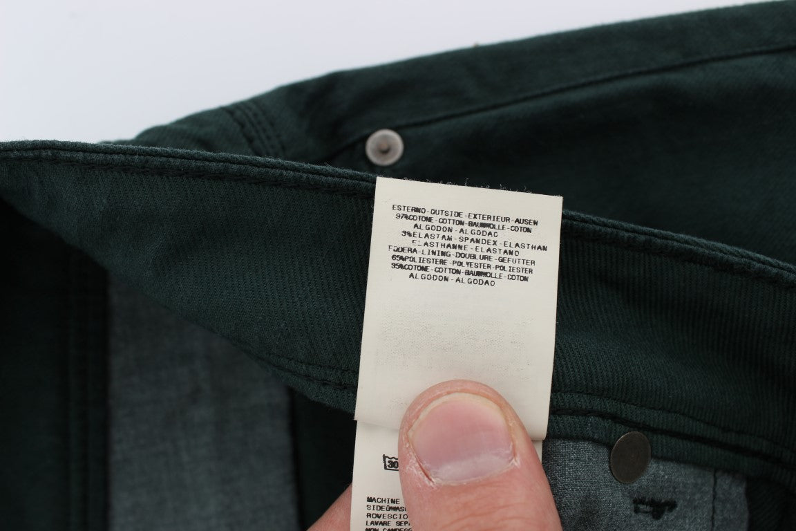 Ermanno Scervino Schicke grüne Jeans mit geradem Schnitt