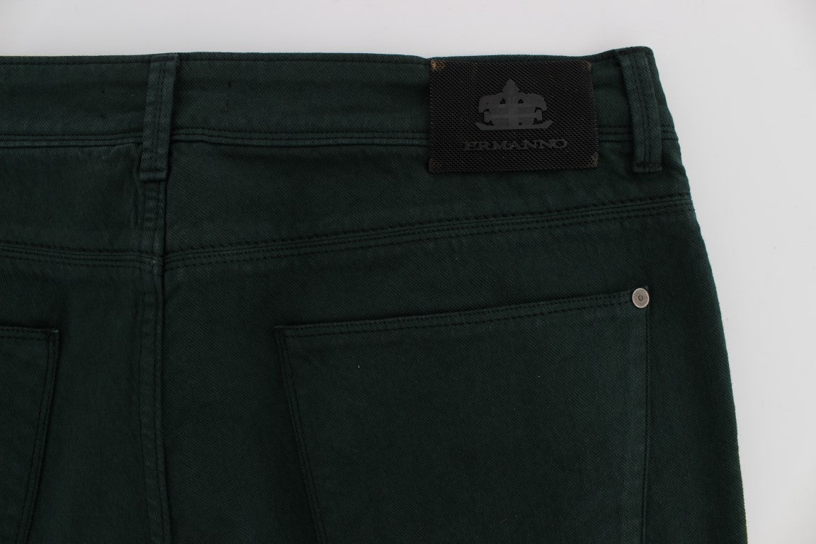 Ermanno Scervino Schicke grüne Jeans mit geradem Schnitt