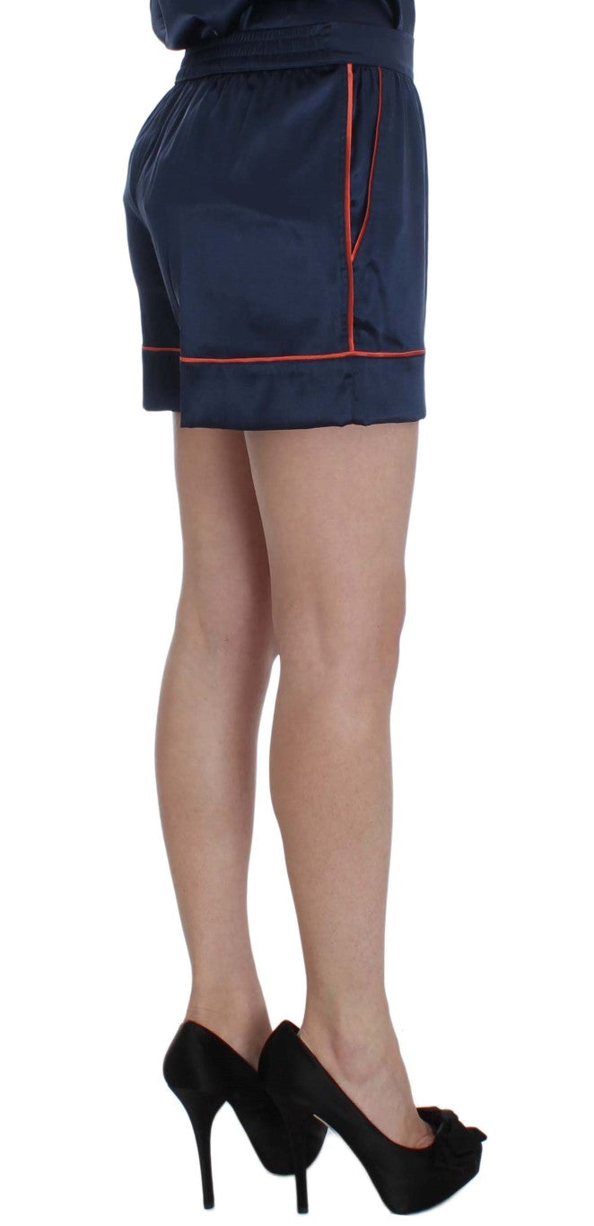 Pantaloni scurți mini eleganți din mătase elastică Dolce & Gabbana