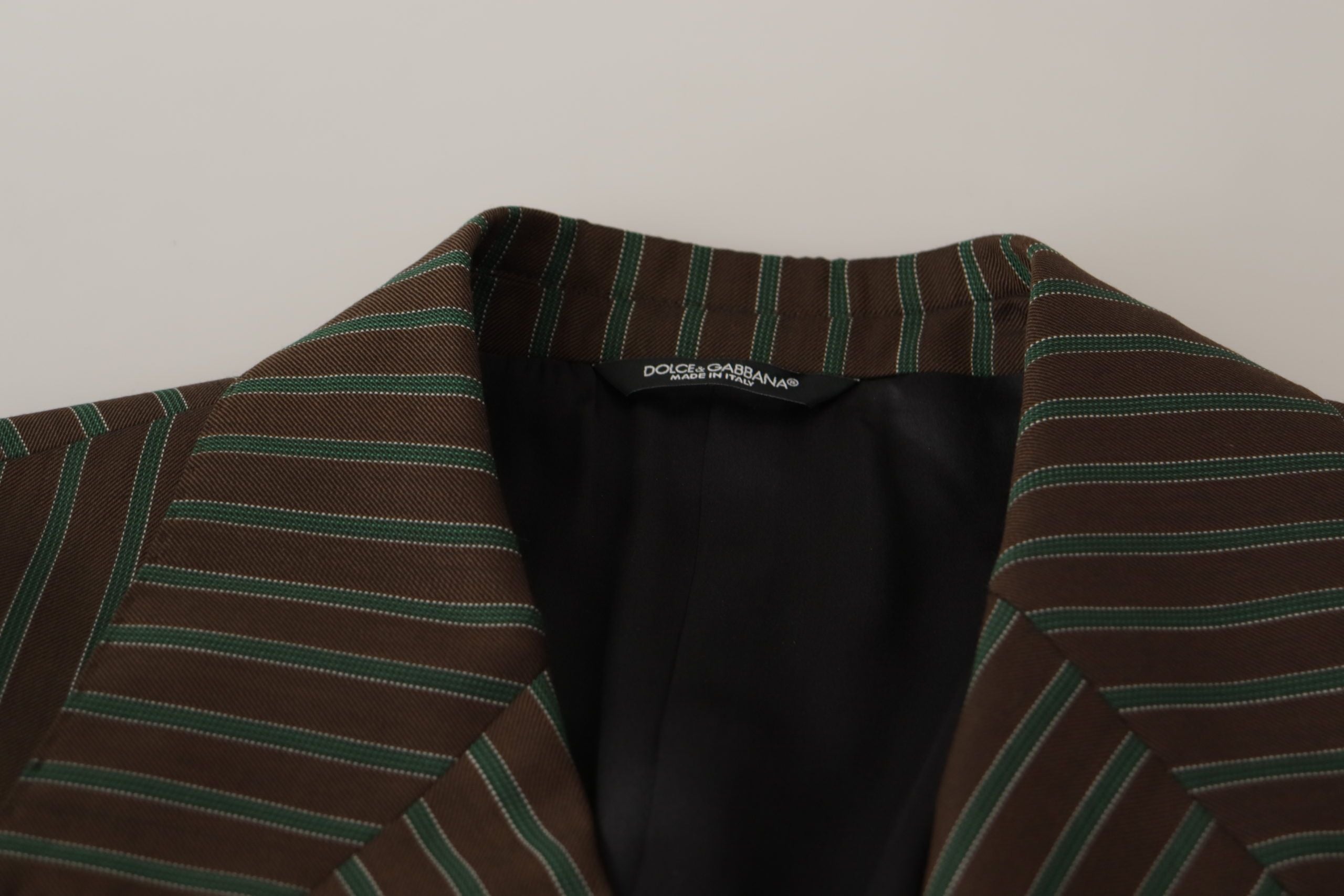 Dolce & Gabbana – Mehrfarbig gestreifter Zweireiher-Blazer