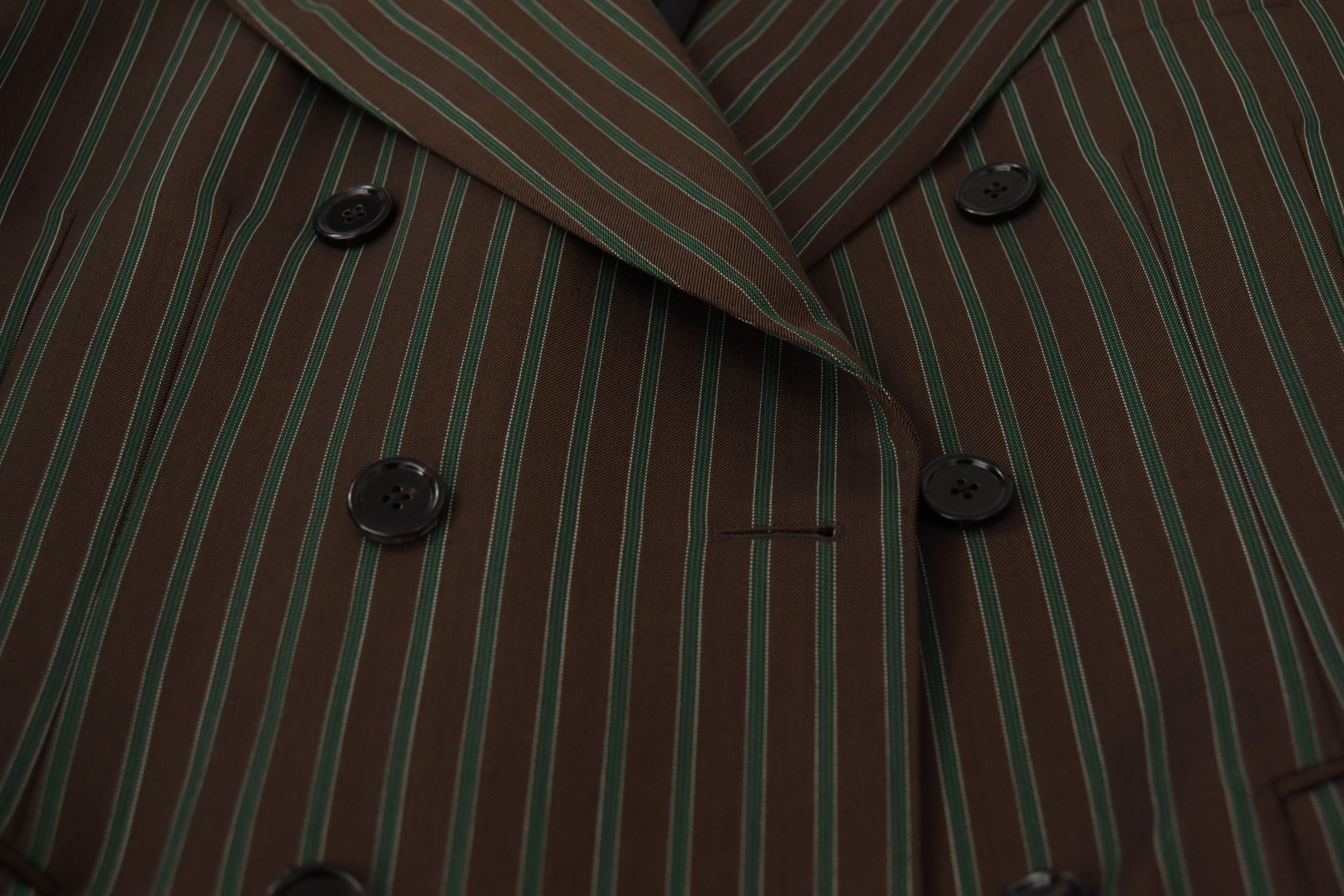 Dolce & Gabbana – Mehrfarbig gestreifter Zweireiher-Blazer
