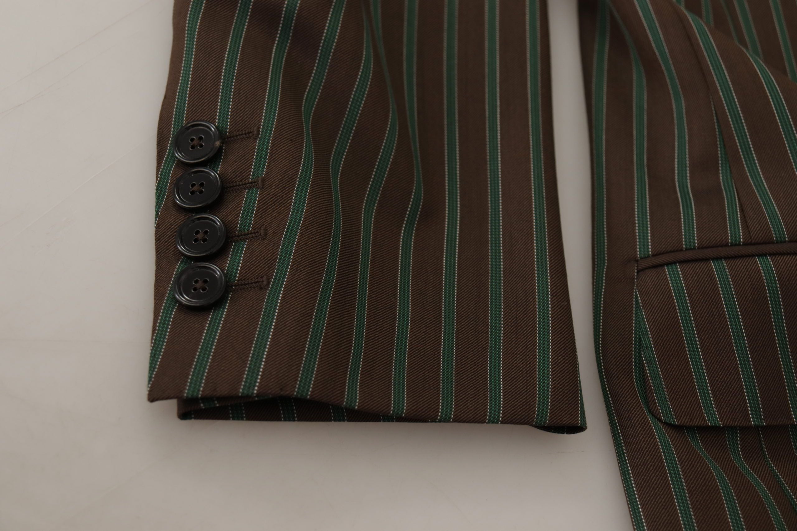 Dolce & Gabbana – Mehrfarbig gestreifter Zweireiher-Blazer