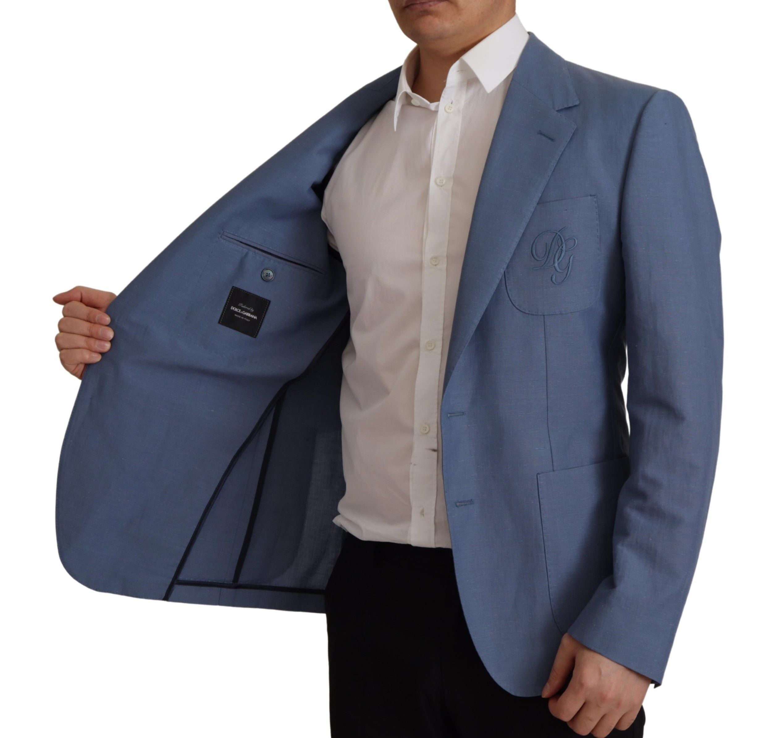 Dolce & Gabbana Elegante einreihige Leinenjacke