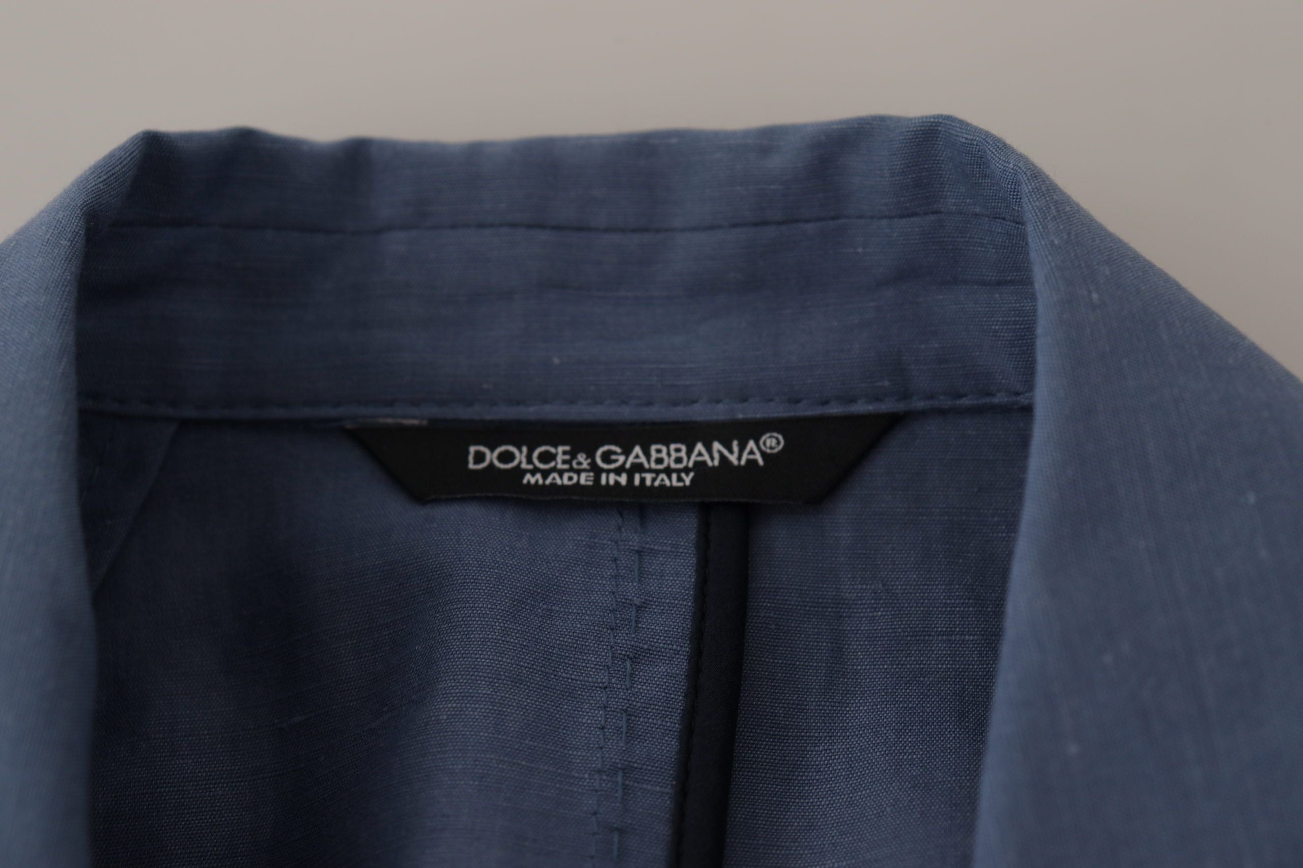 Dolce & Gabbana Elegante einreihige Leinenjacke