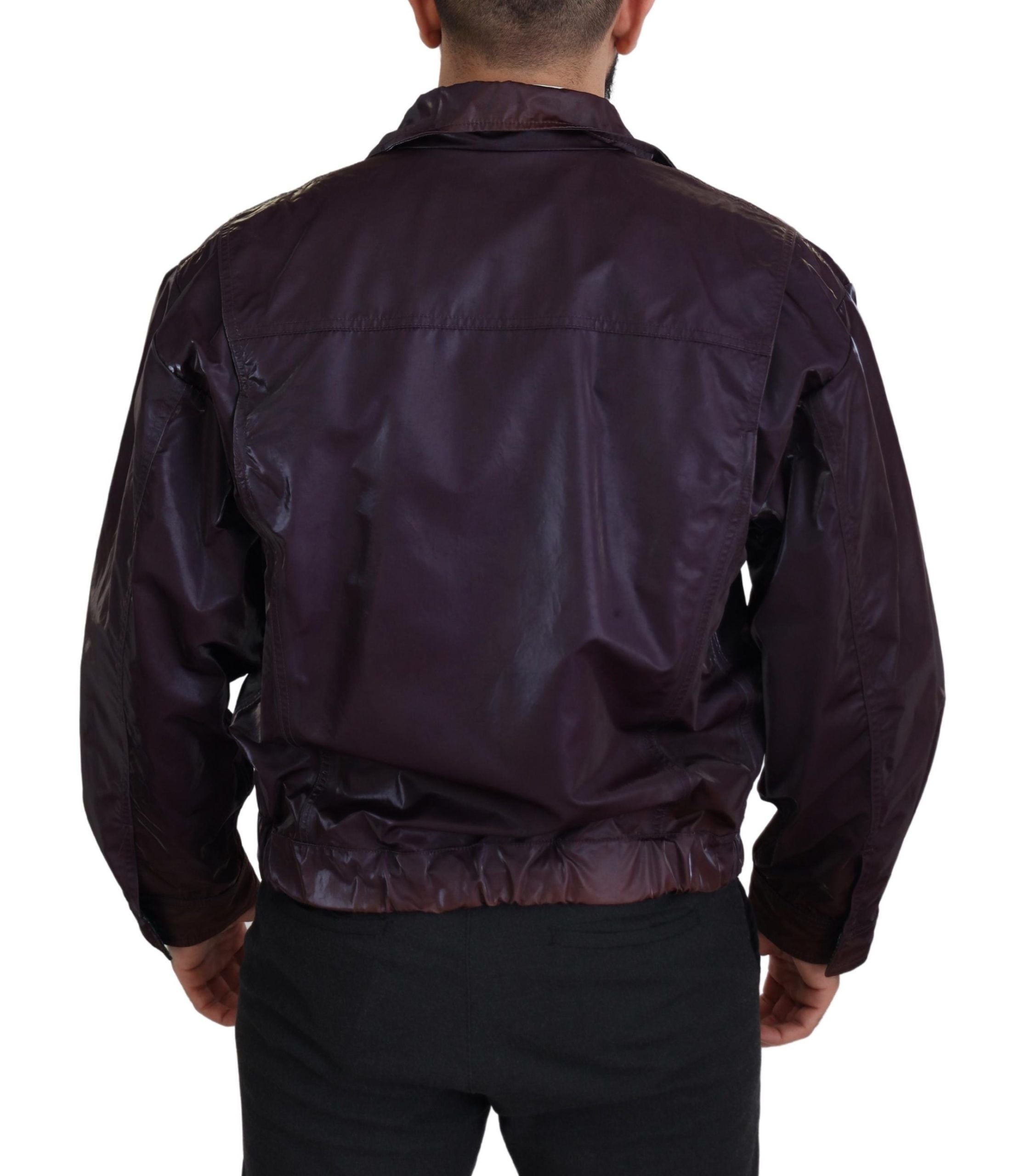 Jachetă elegantă mov de motociclist Dolce & Gabbana