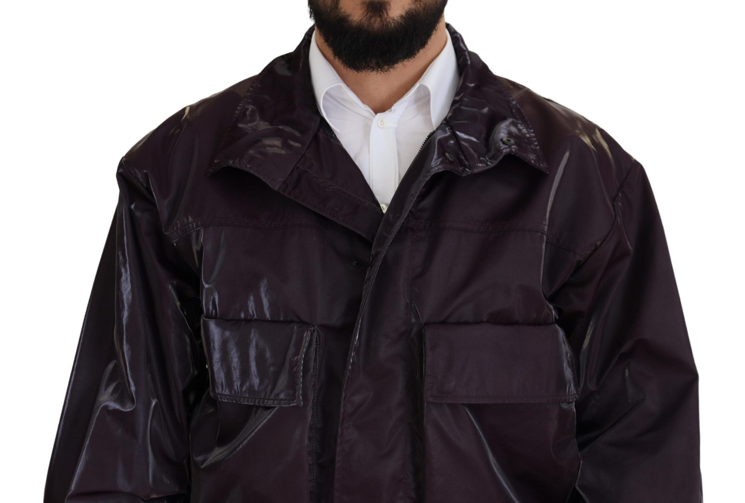 Jachetă elegantă mov de motociclist Dolce & Gabbana