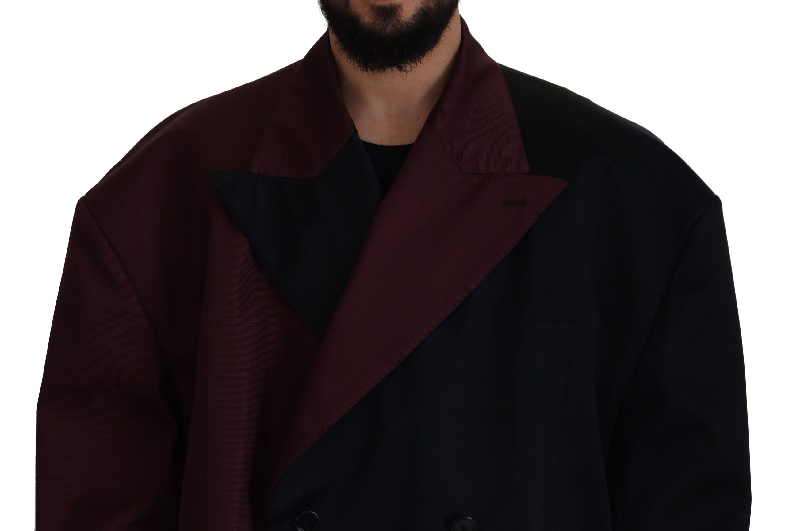 Dolce & Gabbana Elegante Bordeaux-Zweireiherjacke
