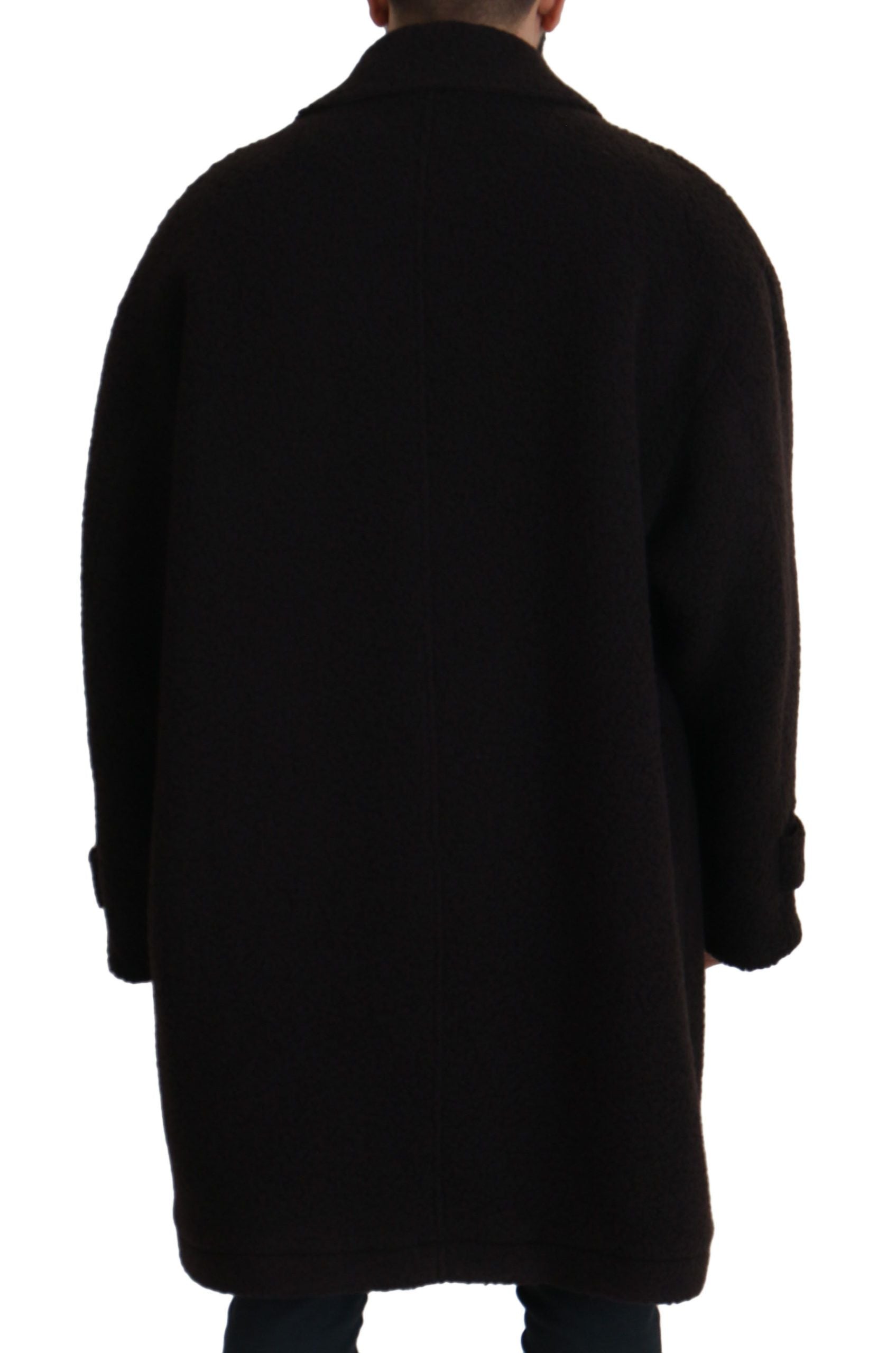 Dolce & Gabbana Elegante schwarze Jacke aus Alpaka-Wollmischung