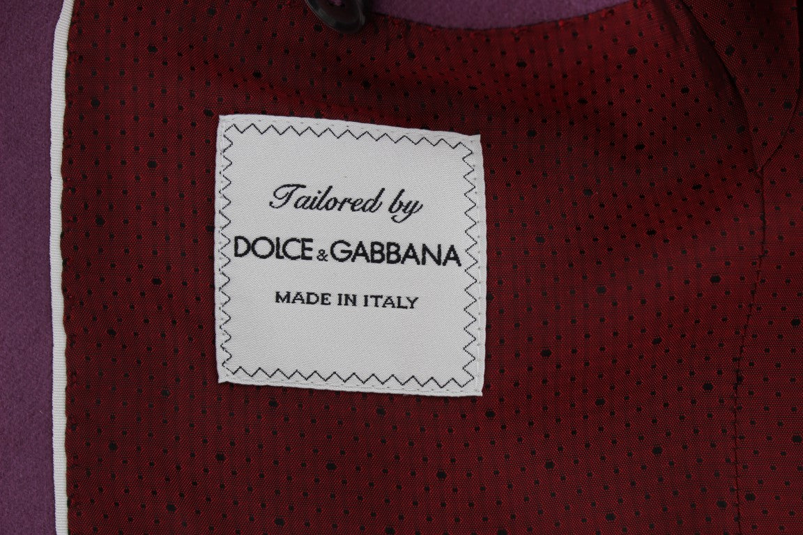 Dolce & Gabbana Eleganter Blazer aus einer Kaschmir-Seidenmischung in Lila