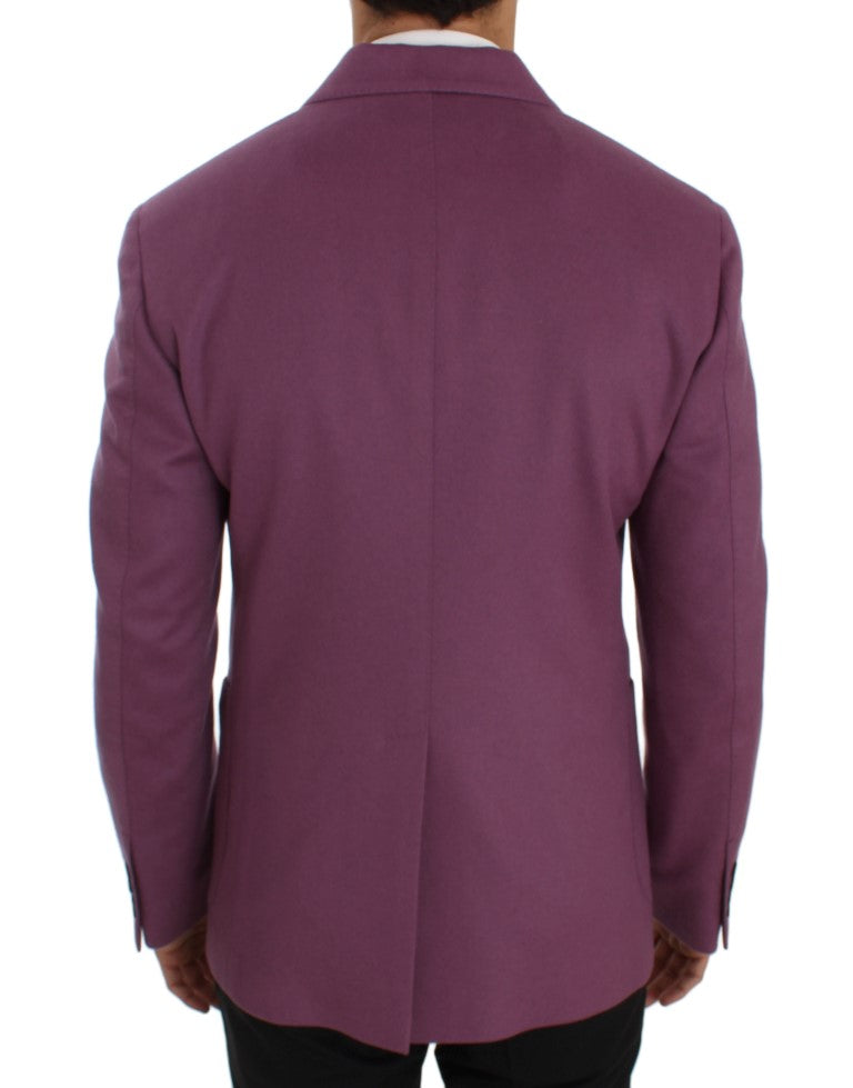 Dolce & Gabbana Eleganter Blazer aus einer Kaschmir-Seidenmischung in Lila