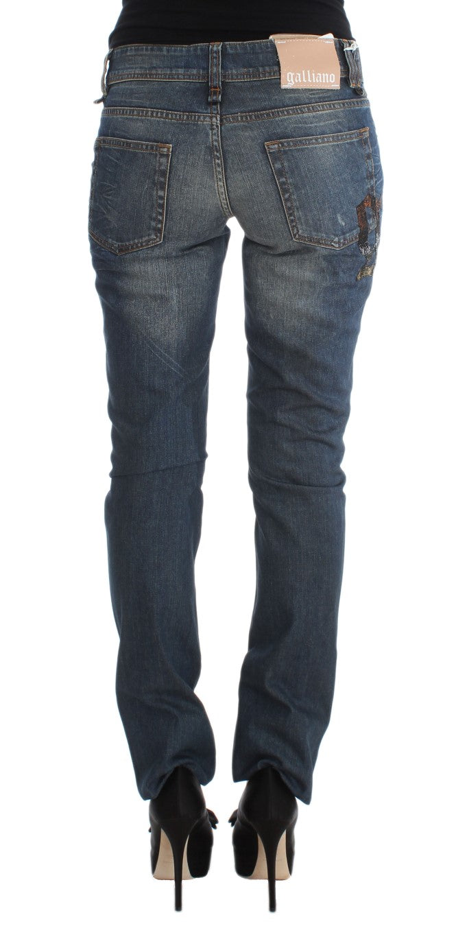 Schicke Slim Fit-Jeans von John Galliano in Blau